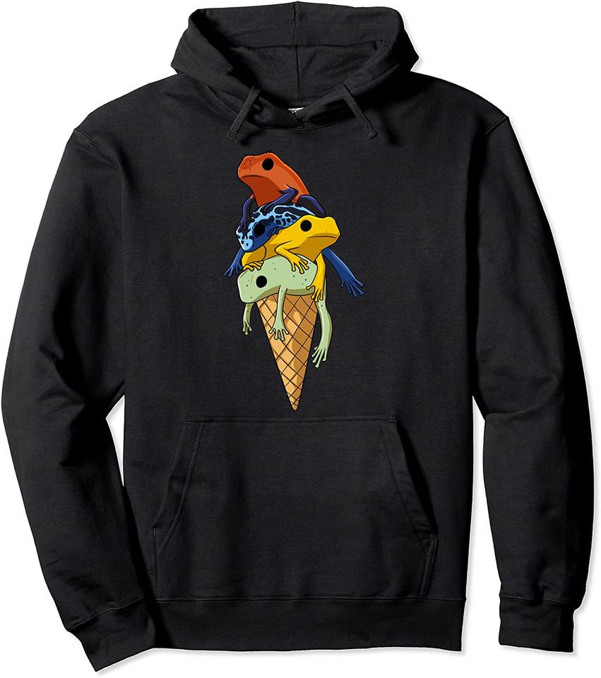 Funny Poison Dart Frogs Ice Cream - Adult & Kids T-Shirts, Sweatshirts & Hoodies apparel design preview 1