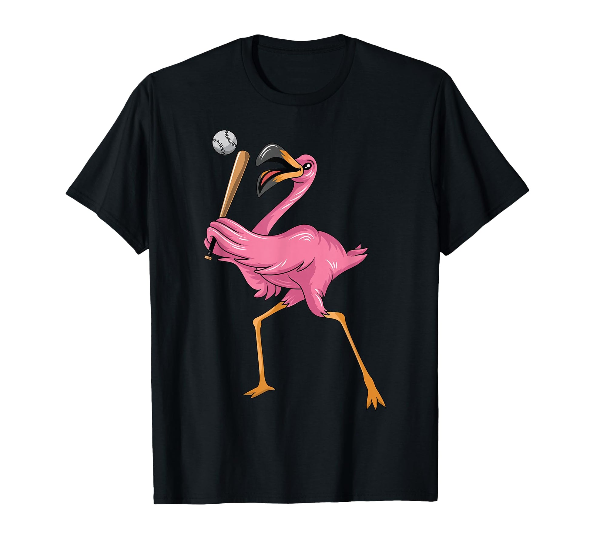 Funny Flamingo Baseball Flamingo T-Shirt - Fun Novelty Design Men Women - T-Shirt, Sweatshirt, Hoodie