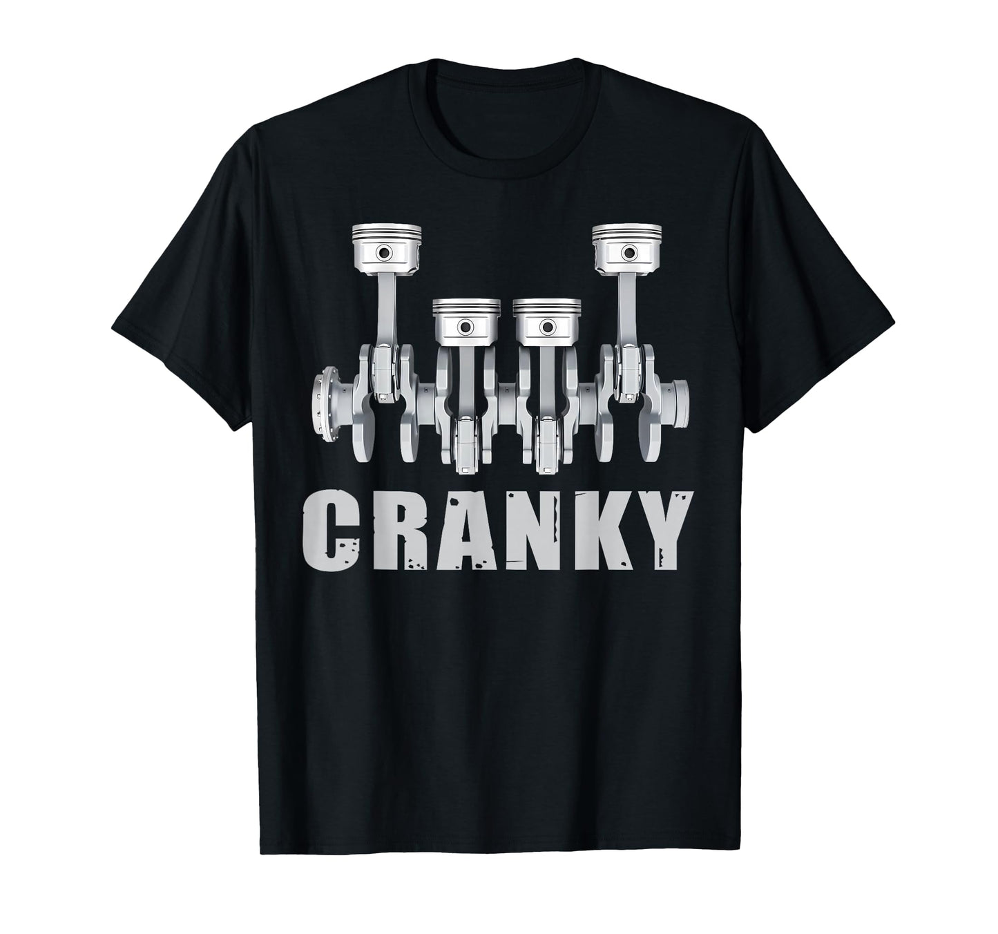 Cranky Car Engine Crankshaft Cars Lover T-Shirt - Novelty Apparel Unisex - T-Shirt, Sweatshirt, Hoodie
