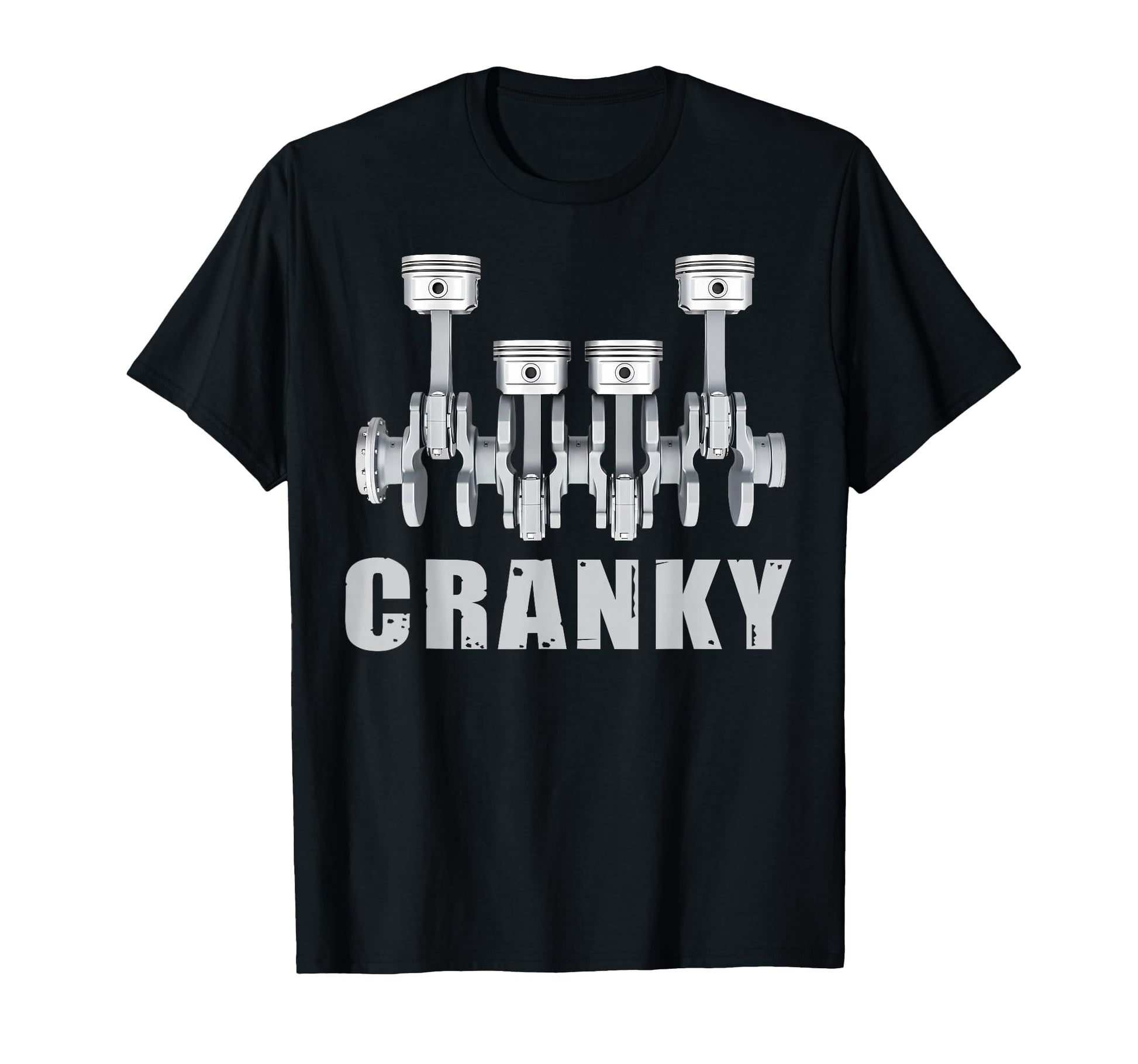 Cranky Car Engine Crankshaft Cars Lover T-Shirt - Novelty Apparel Unisex - T-Shirt, Sweatshirt, Hoodie