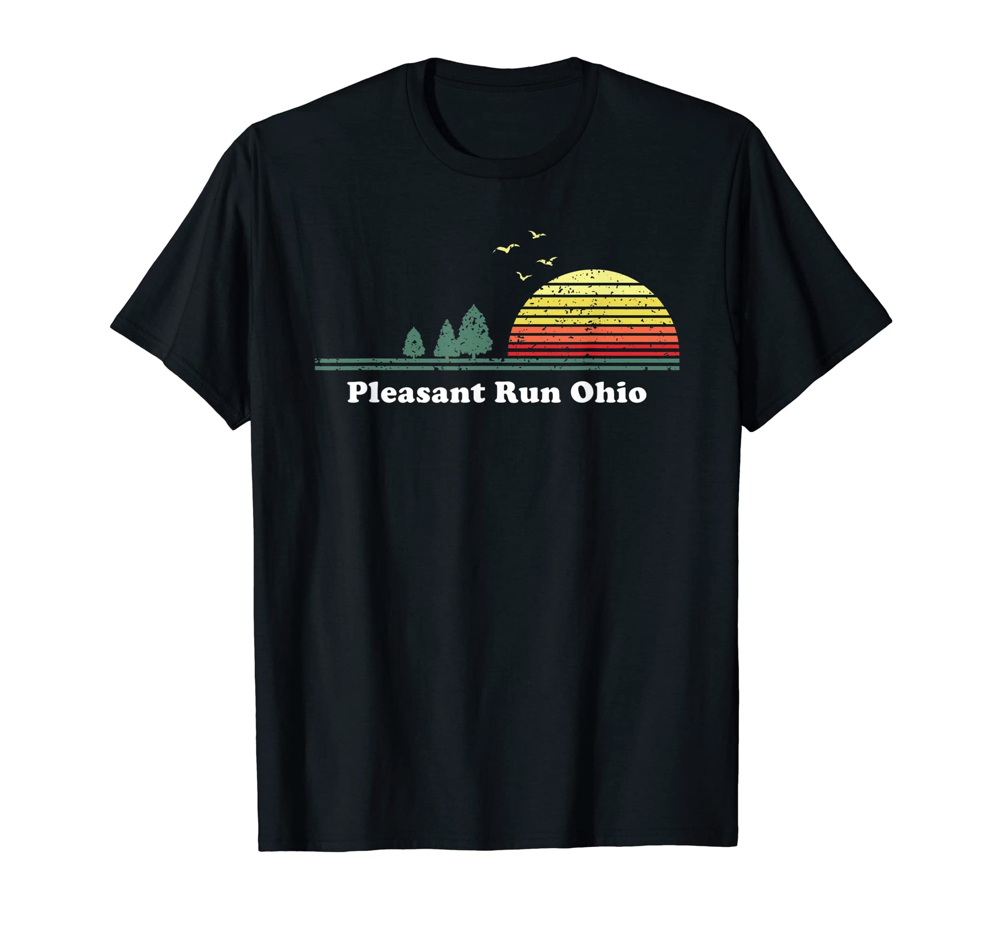 Pleasant Run Ohio Sunset Souvenir T-Shirt - Aesthetic Graphic Unisex - T-Shirt, Sweatshirt, Hoodie