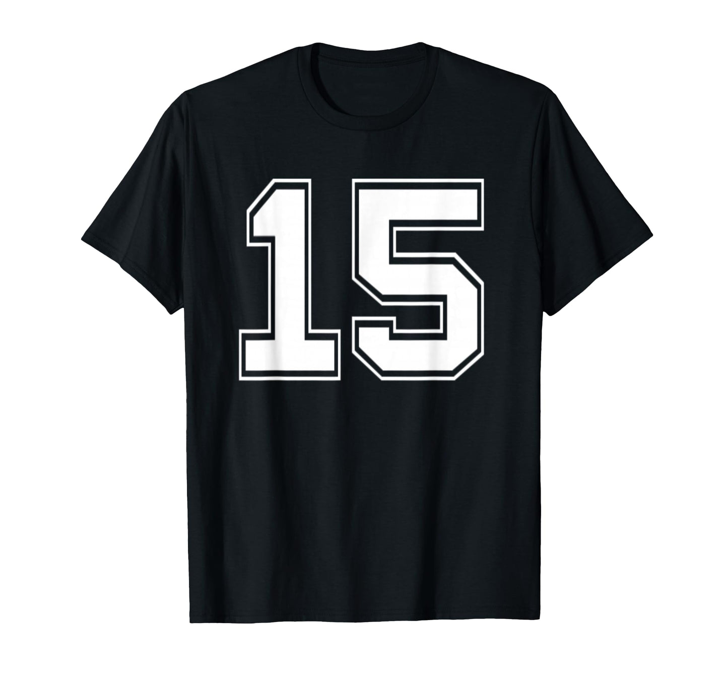 Number 15 Baseball Football Soccer T-Shirt - Fun Novelty Design Unisex - T-Shirt, Sweatshirt, Hoodie