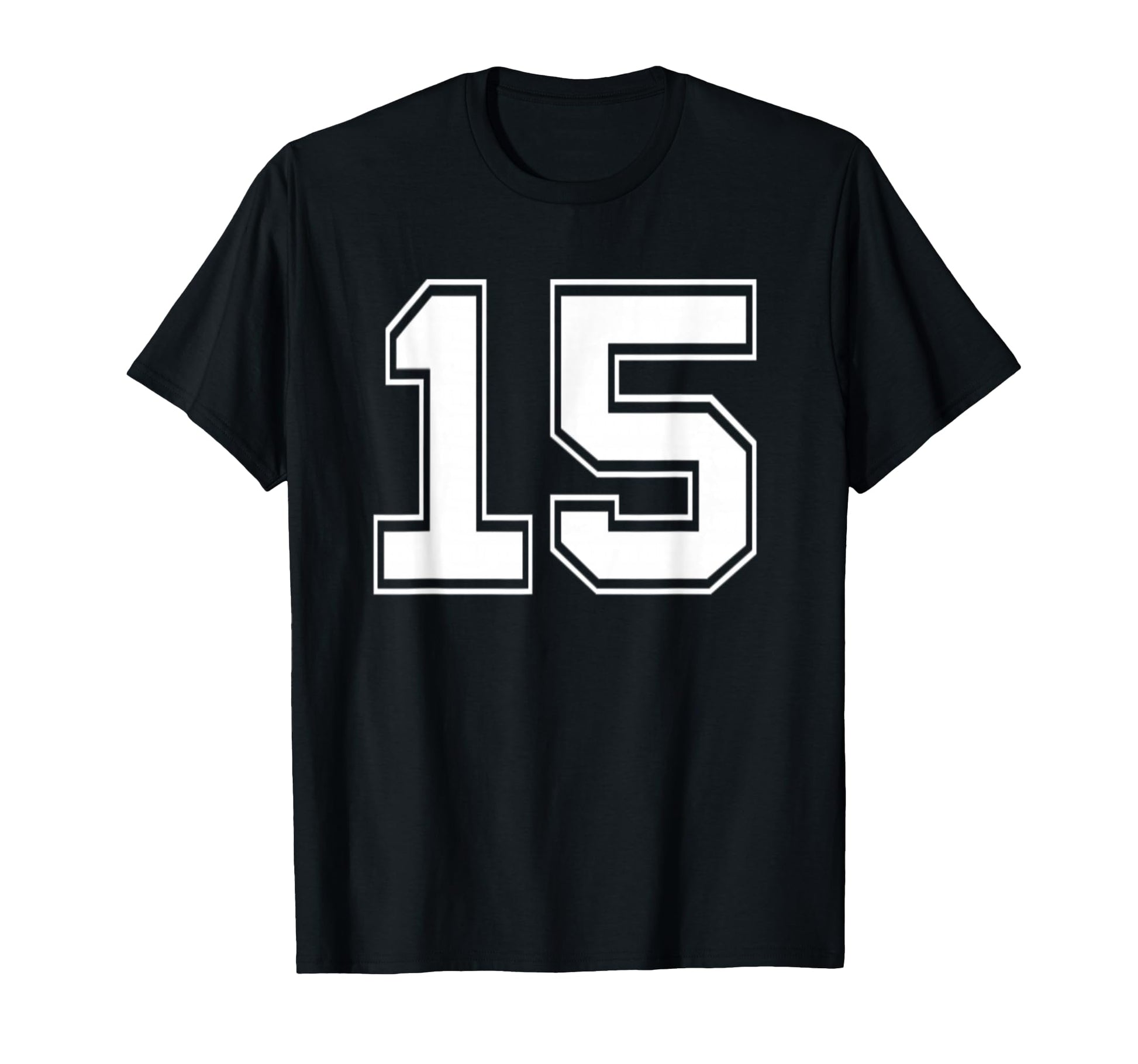 Number 15 Baseball Football Soccer T-Shirt - Fun Novelty Design Unisex - T-Shirt, Sweatshirt, Hoodie