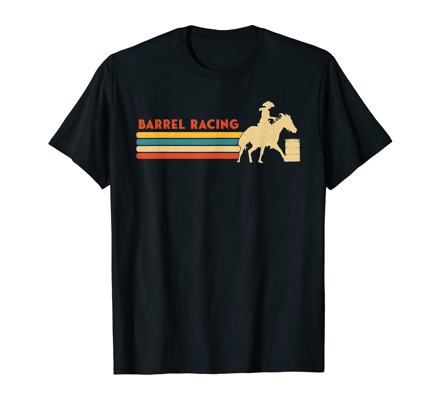 Barrel Racing Western Barrel Horse Lover T-Shirt - Custom Art Print Unisex - T-Shirt, Sweatshirt, Hoodie