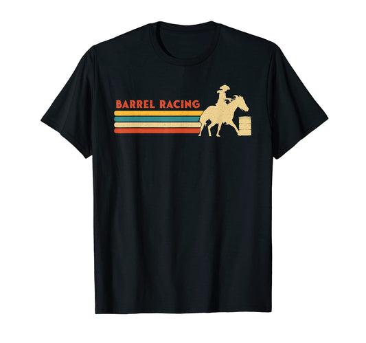 Barrel Racing Western Barrel Horse Lover T-Shirt - Custom Art Print Unisex - T-Shirt, Sweatshirt, Hoodie