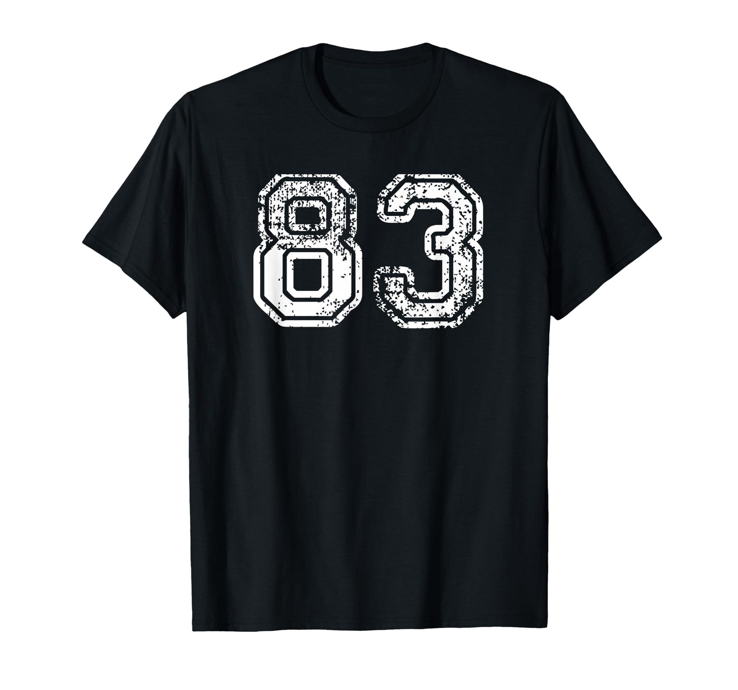 Number 83 Baseball Football Soccer T-Shirt - Novelty Apparel Unisex - T-Shirt, Sweatshirt, Hoodie