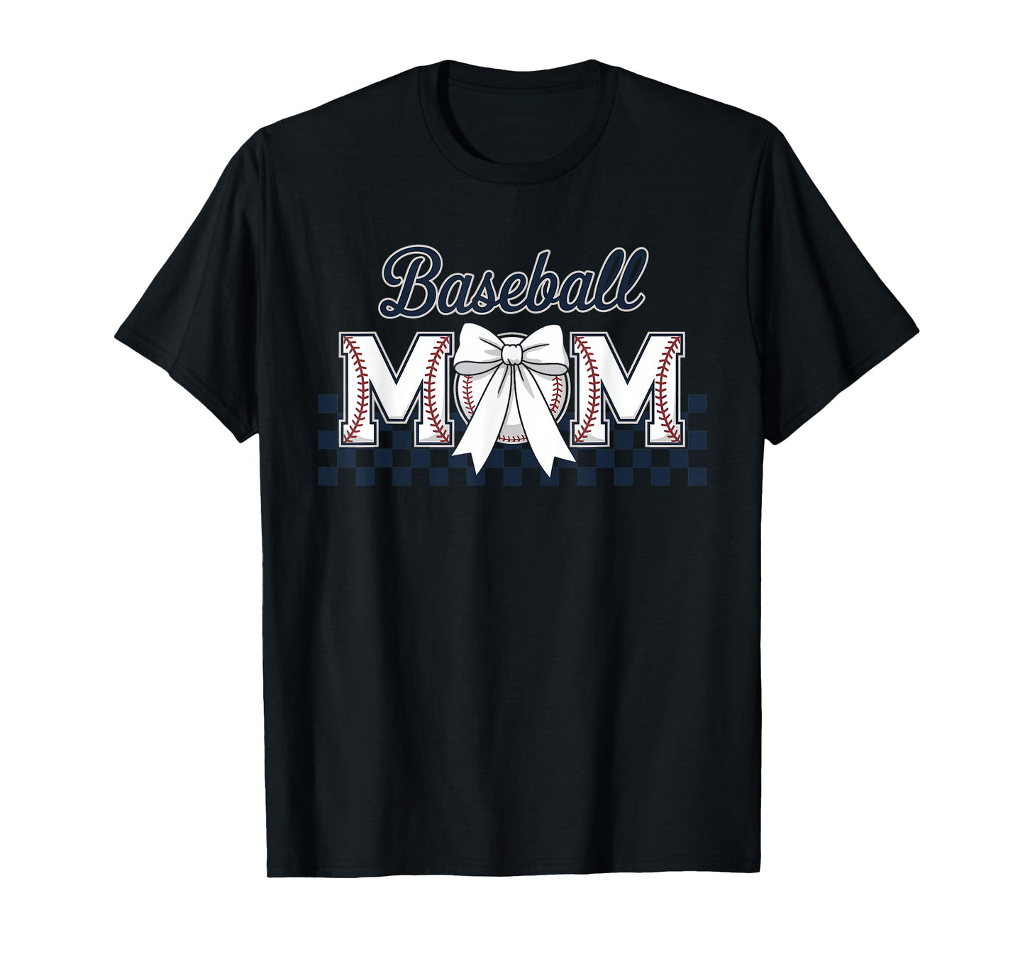 Baseball Mama Coquette Bow Game Day T-Shirt - Graphic Print for Adults - T-Shirt, Sweatshirt, Hoodie