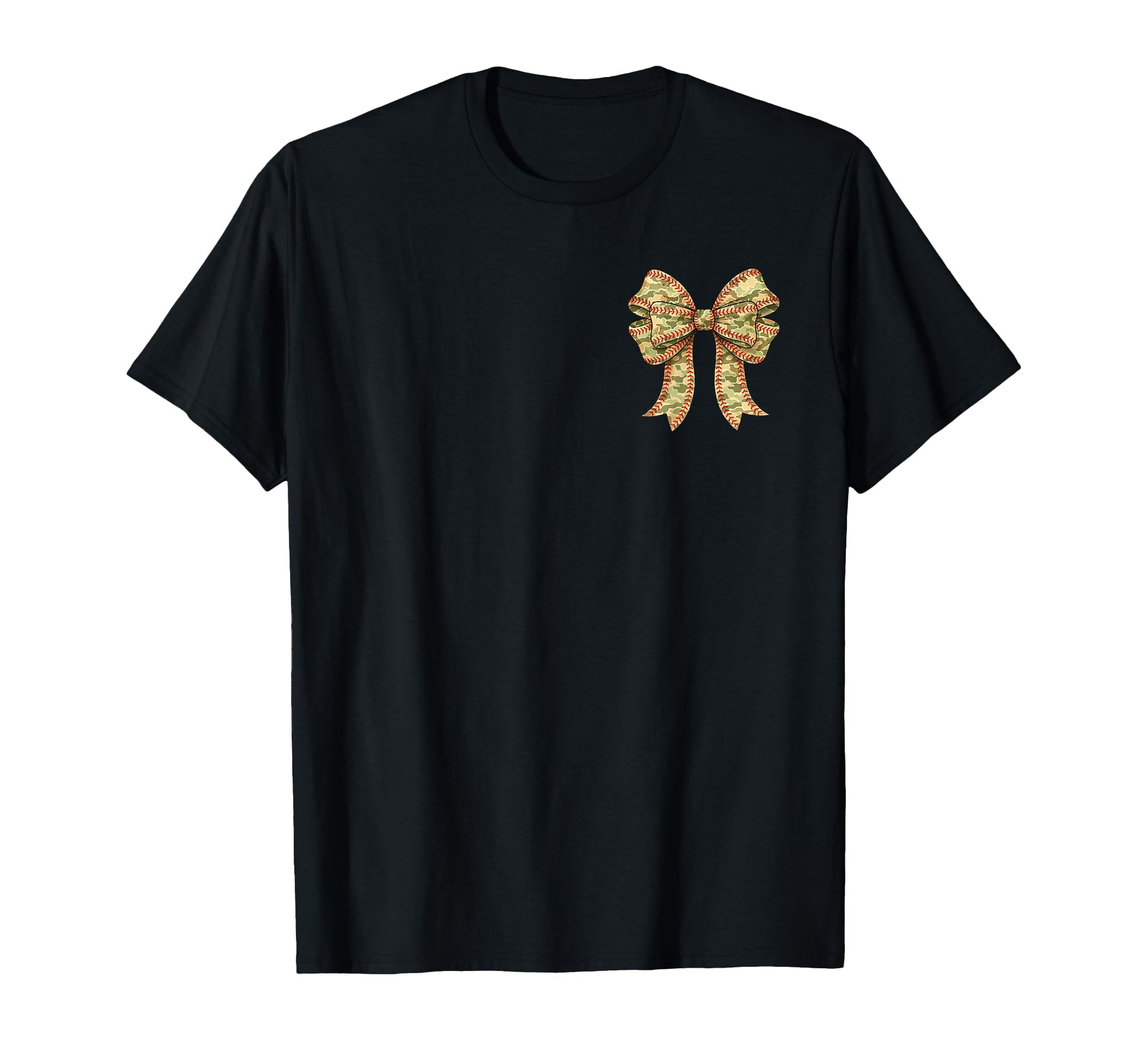 2 Sided Camo Coquette Bow Baseball Mama T-Shirt - Unique Graphic Men Women - T-Shirt, Sweatshirt, Hoodie