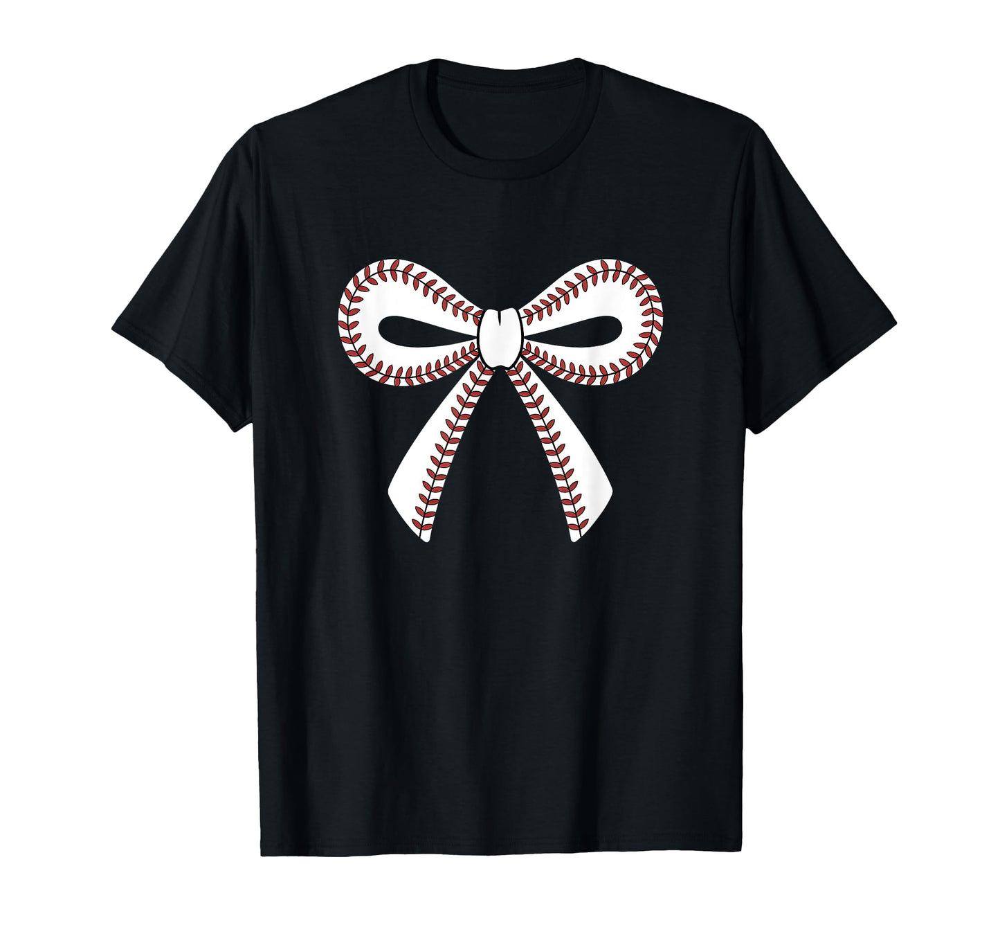 Baseball Bow Baseball Mom Mama T-Shirt - Custom Art Print Unisex - T-Shirt, Sweatshirt, Hoodie