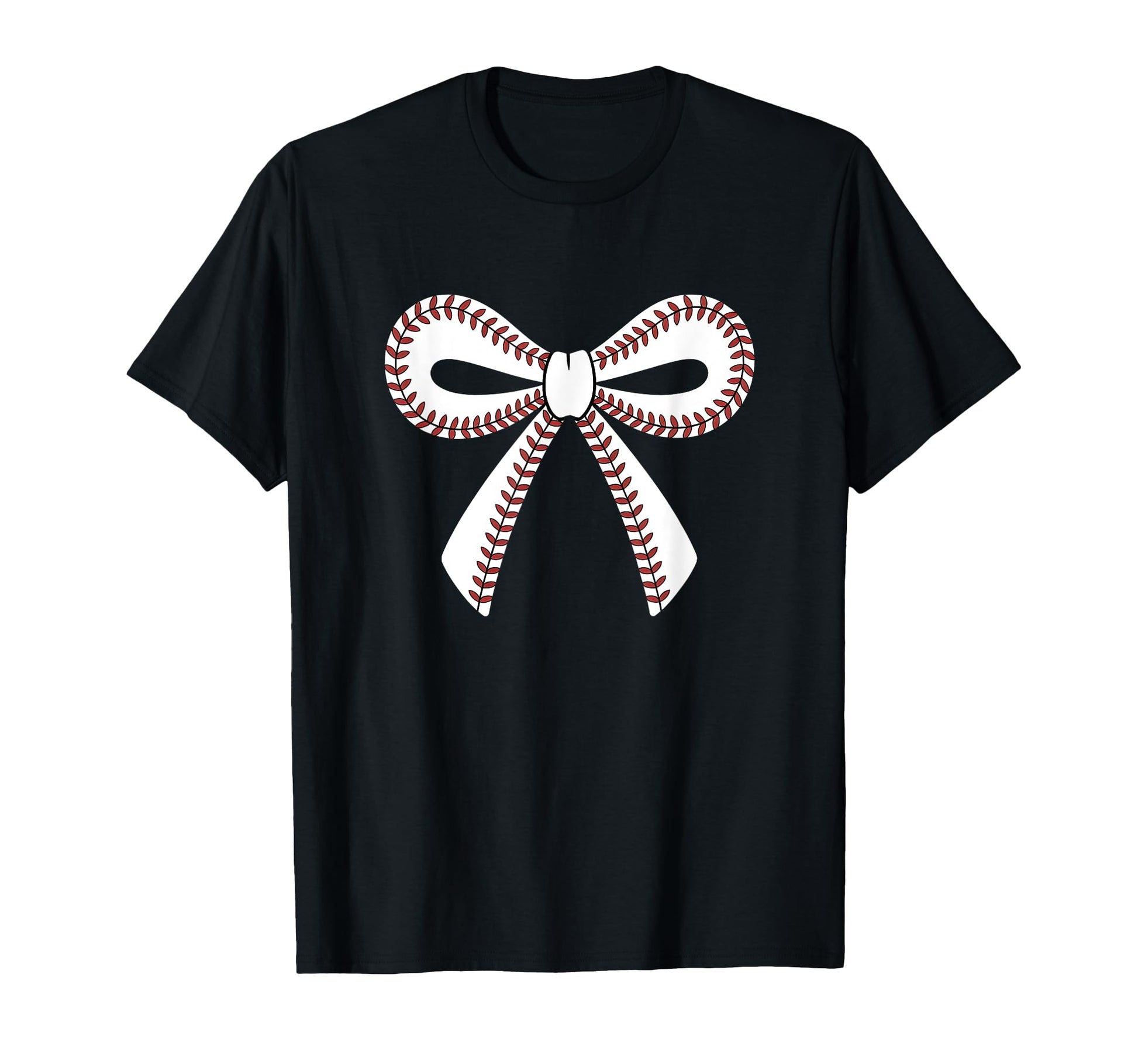 Baseball Bow Baseball Mom Mama T-Shirt - Custom Art Print Unisex - T-Shirt, Sweatshirt, Hoodie