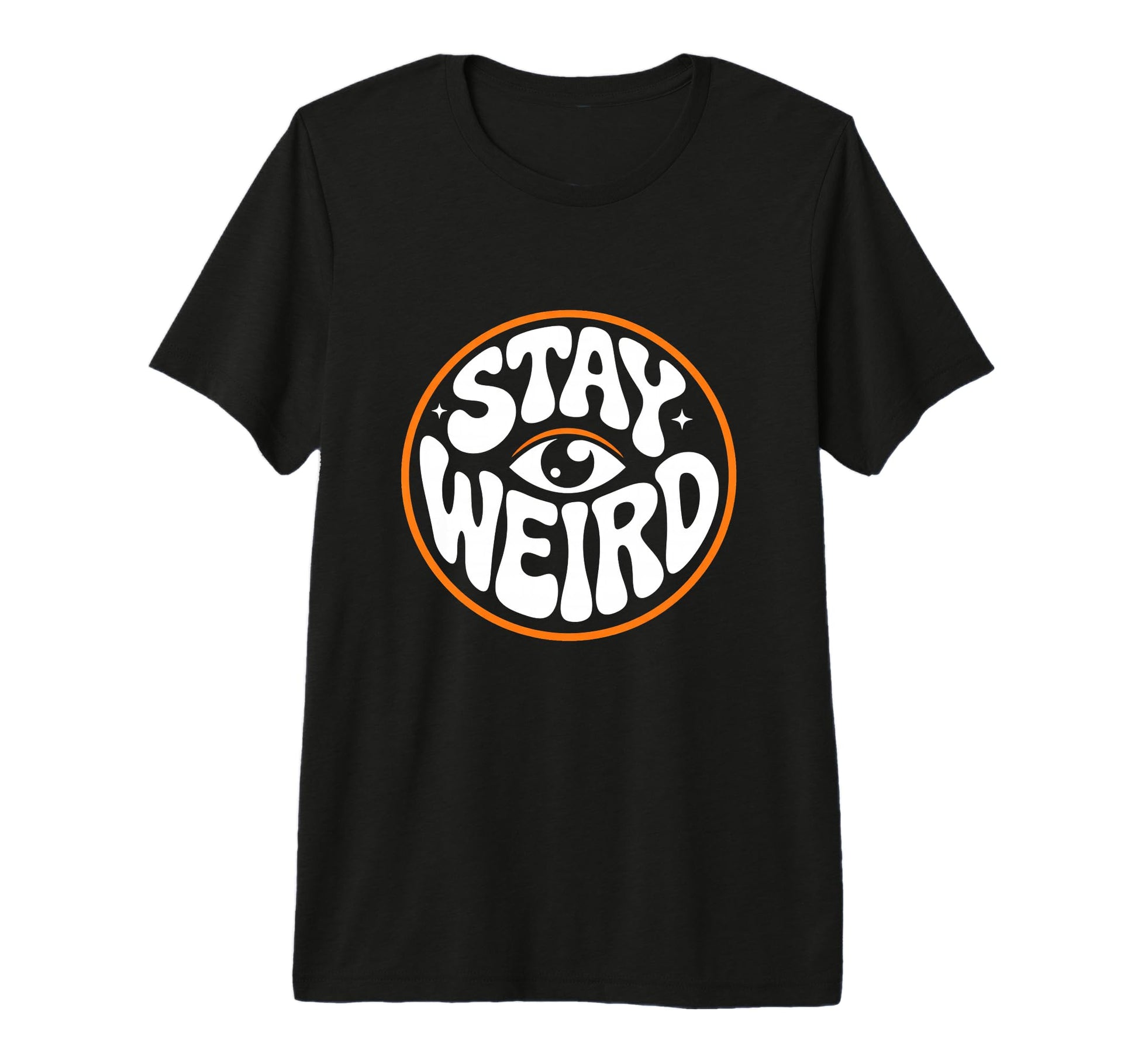 Stay Weird Groovy Psychedelic Eye Tri T-Shirt - Graphic Print for Adults - T-Shirt, Sweatshirt, Hoodie