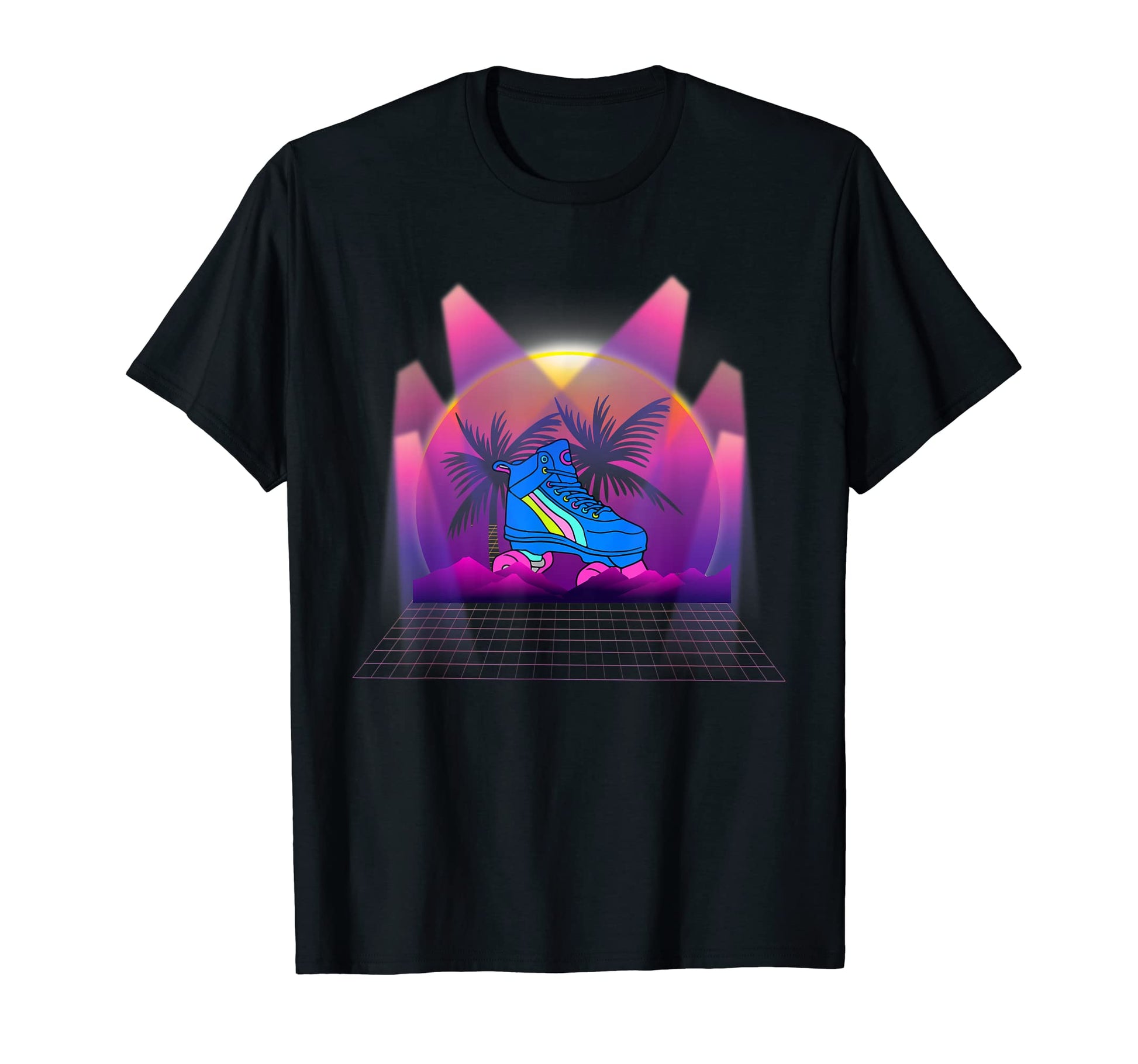Roller Skates Vaporwave 80S Disco 70S T-Shirt - Graphic Print for Adults - T-Shirt, Sweatshirt, Hoodie