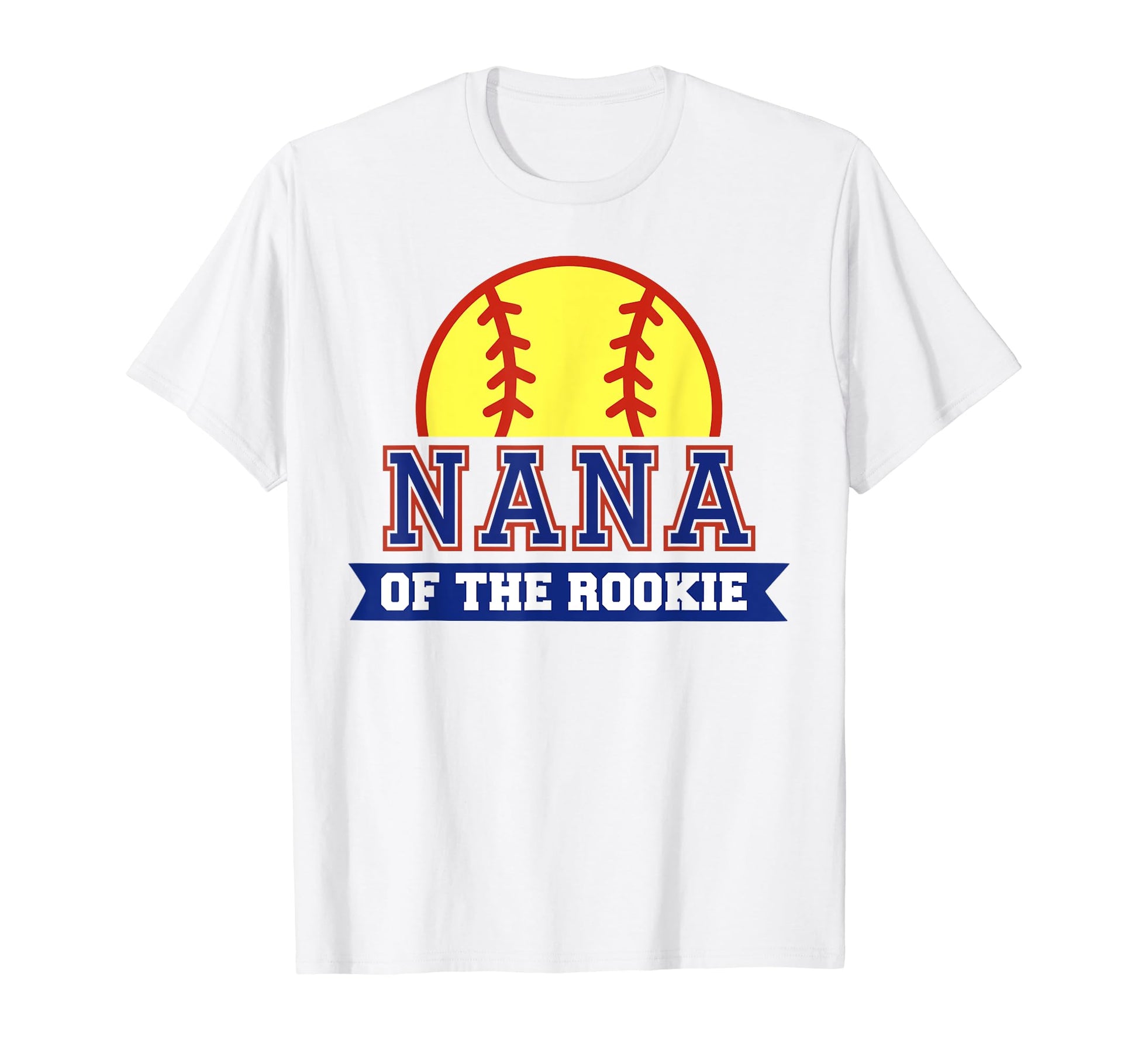 Nana Rookie 1St Birthday Softball Theme T-Shirt - Graphic Print for Adults - T-Shirt, Sweatshirt, Hoodie