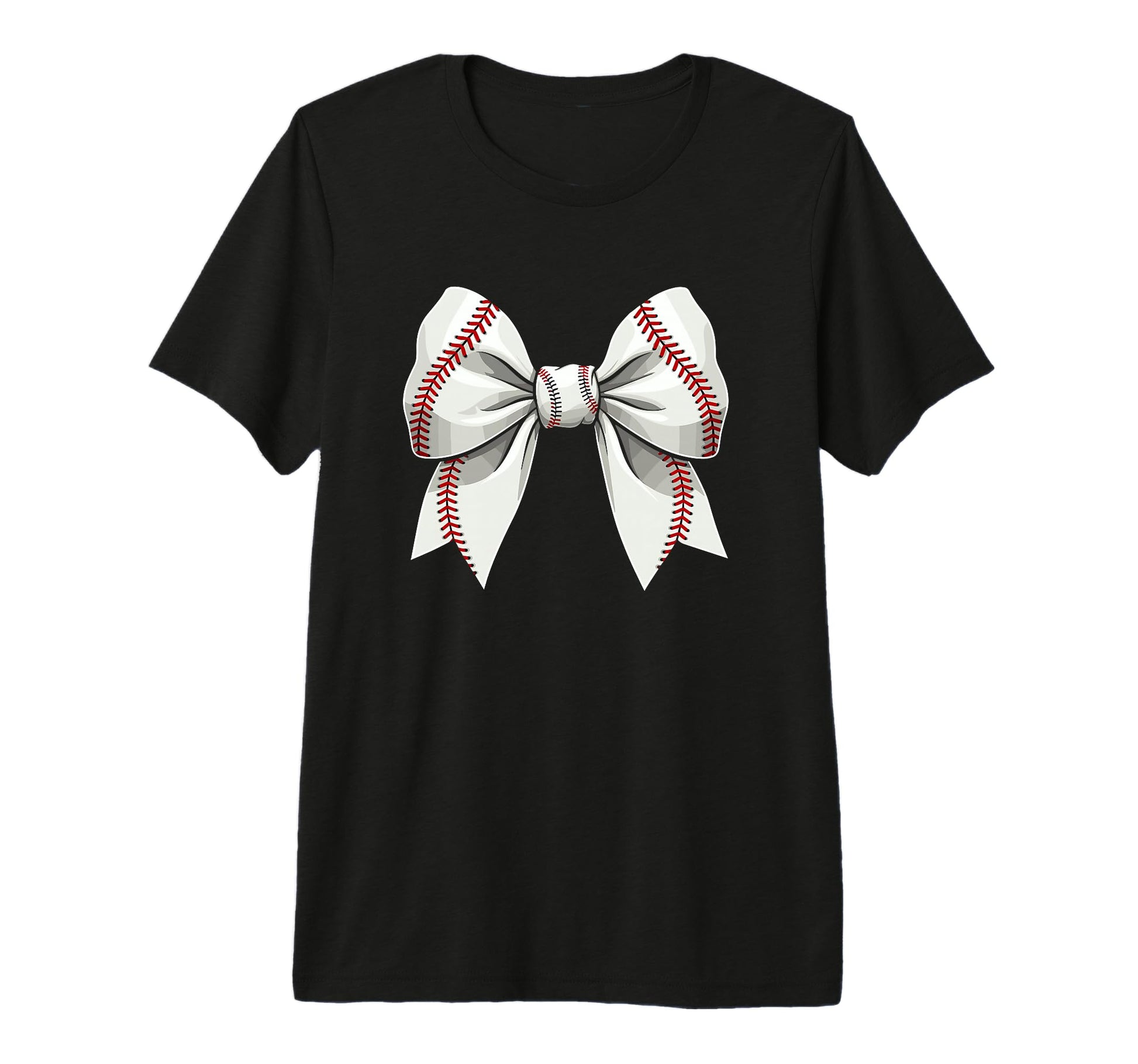 Baseball Coquette Bow Baseball Mom T-Shirt - Fun Novelty Design Men Women - T-Shirt, Sweatshirt, Hoodie