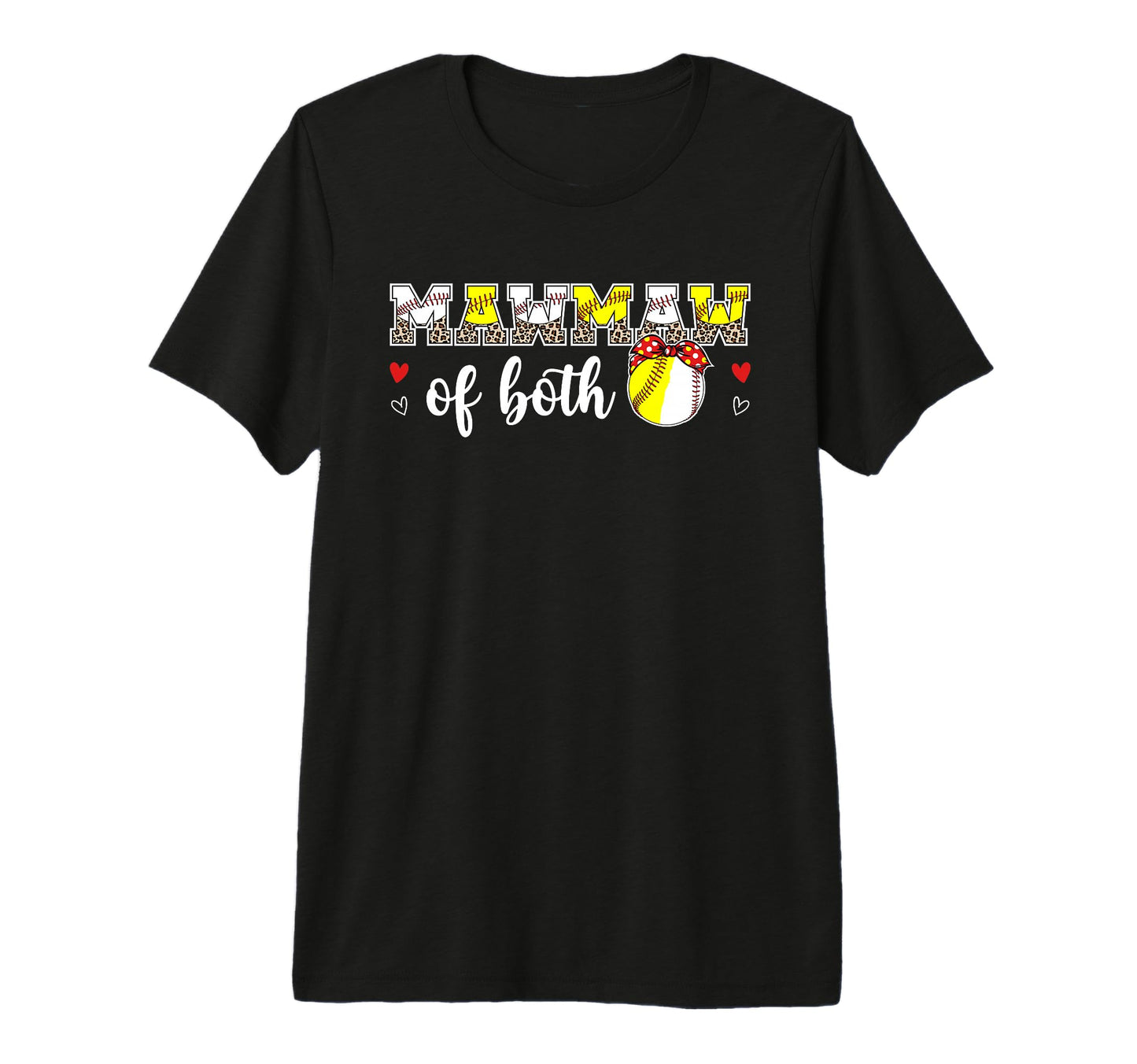 Mawmaw Both Leopard Softball Baseball T-Shirt - Fun Novelty Design Unisex - T-Shirt, Sweatshirt, Hoodie