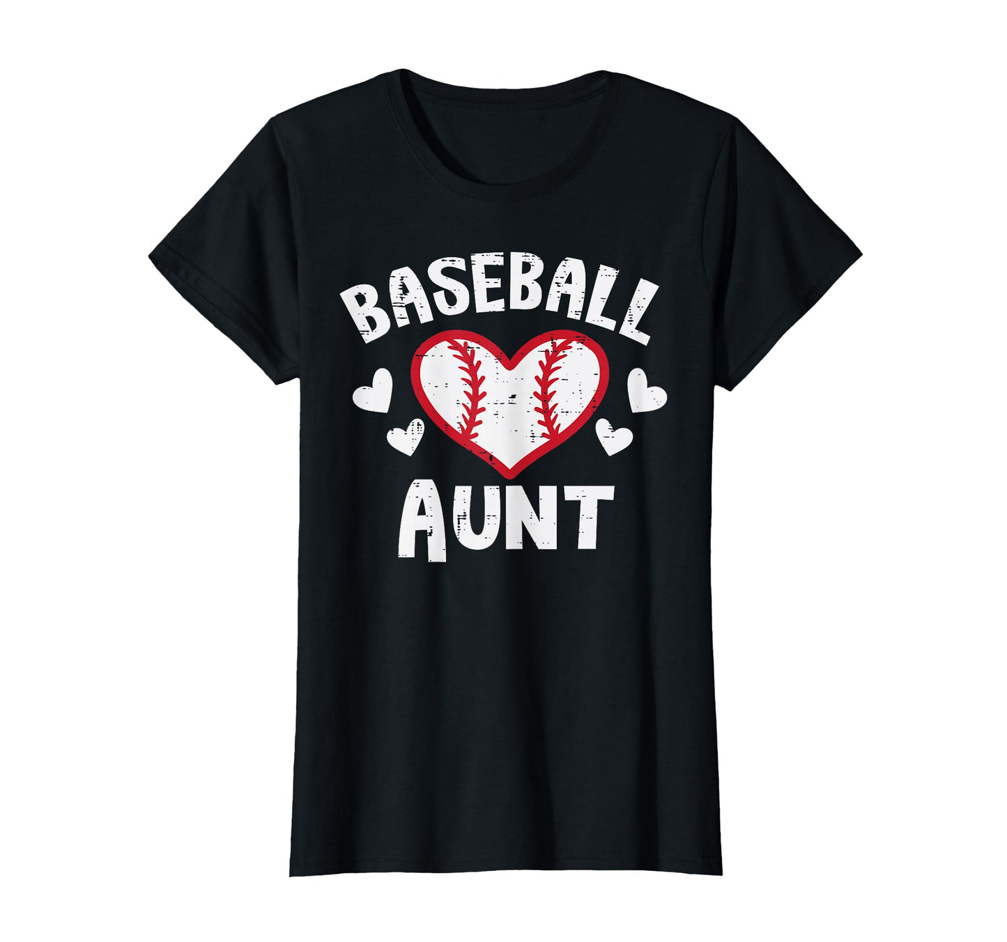 Baseball Aunt Heart Family Matching T-Shirt - Unique Graphic Men Women - T-Shirt, Sweatshirt, Hoodie