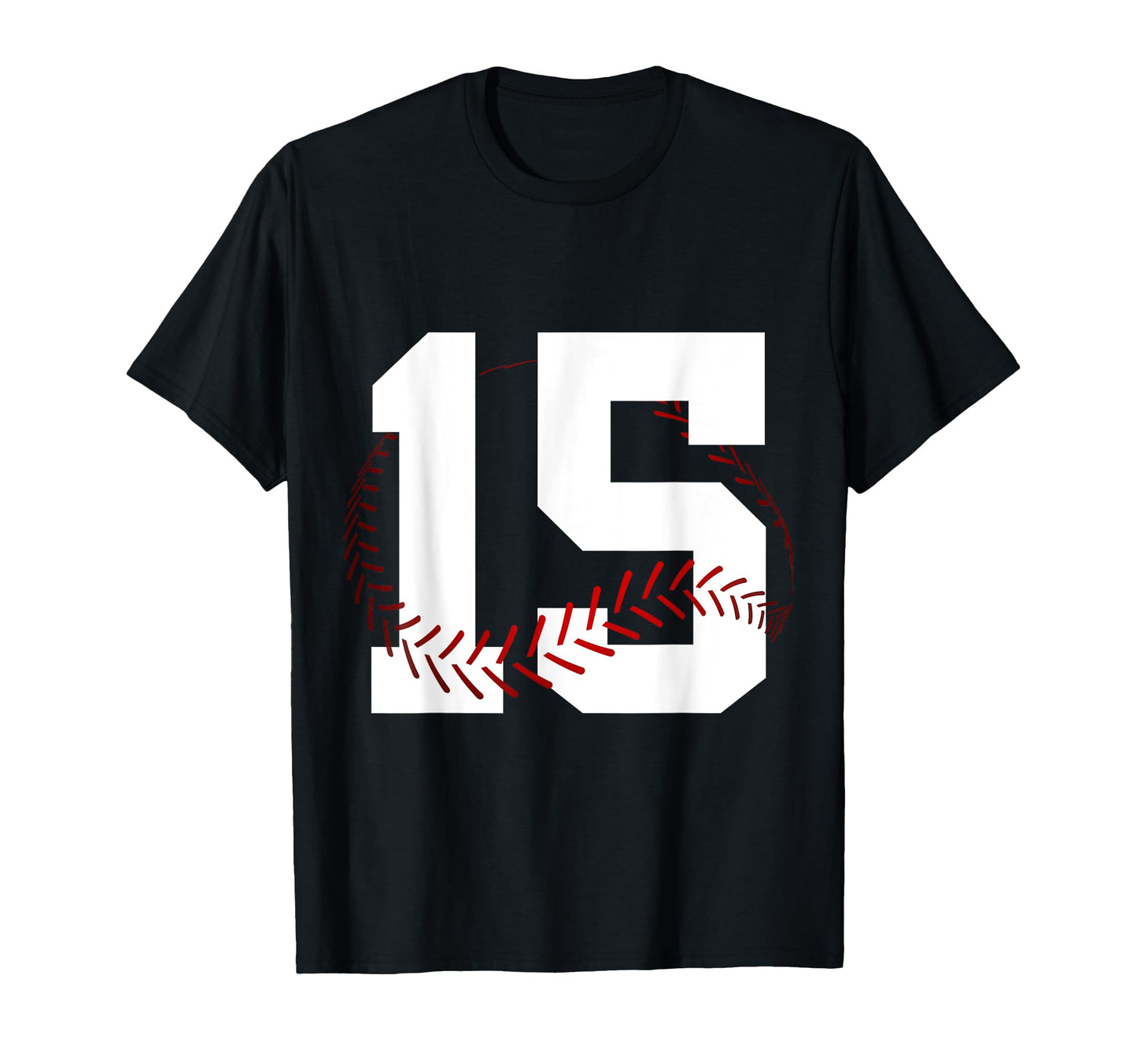 Number 15 Years Baseball 15Th Birthday T-Shirt - Unique Graphic Unisex - T-Shirt, Sweatshirt, Hoodie