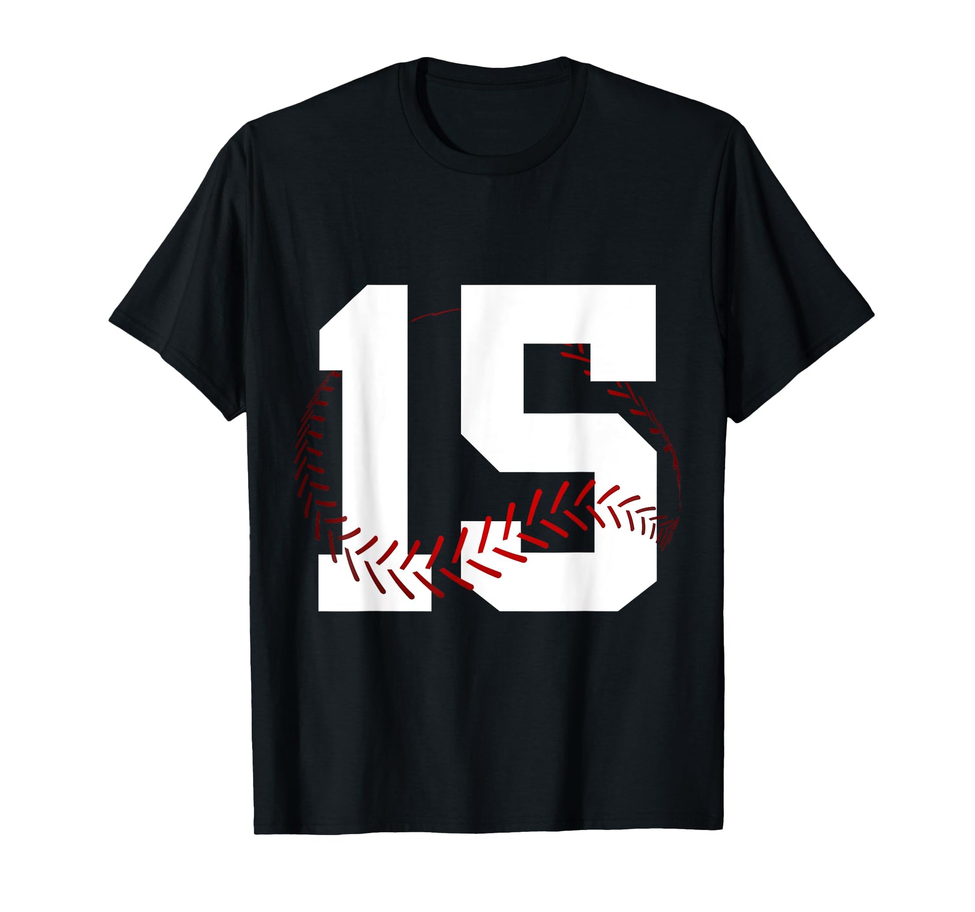 Number 15 Years Baseball 15Th Birthday T-Shirt - Unique Graphic Unisex - T-Shirt, Sweatshirt, Hoodie
