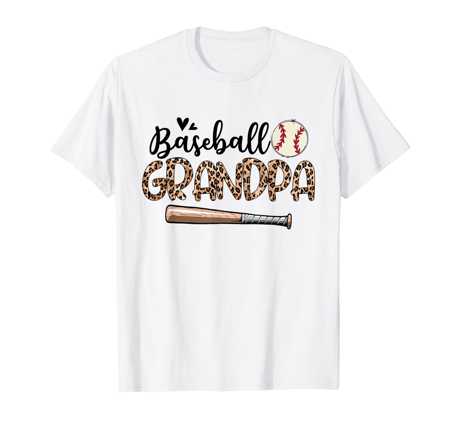 Funny Baseball Grandpa Leopard T-Shirt - Novelty Apparel for Adults - T-Shirt, Sweatshirt, Hoodie