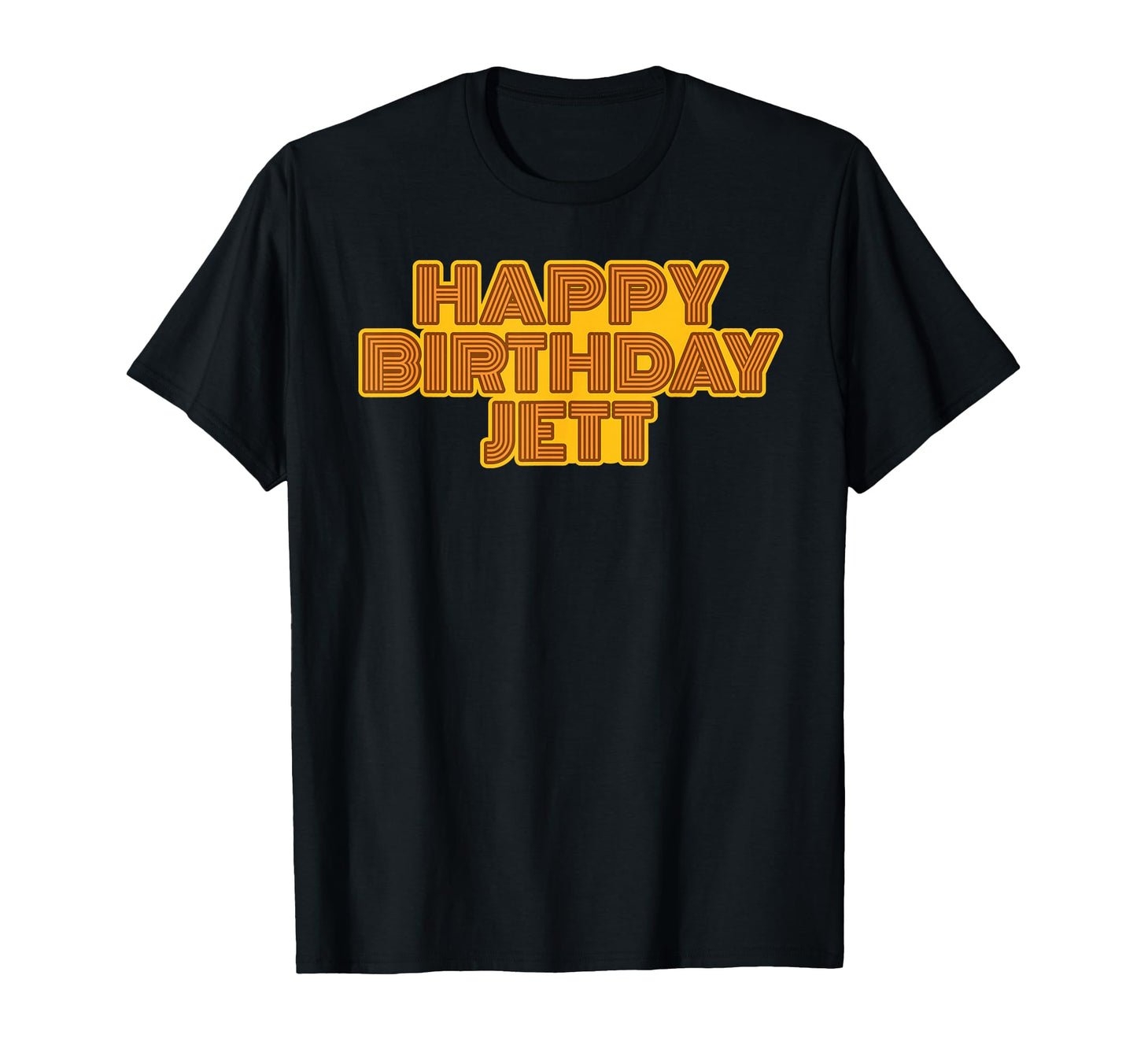 Happy Birthday Jett Personalized Name T-Shirt - Custom Art Print Unisex - T-Shirt, Sweatshirt, Hoodie