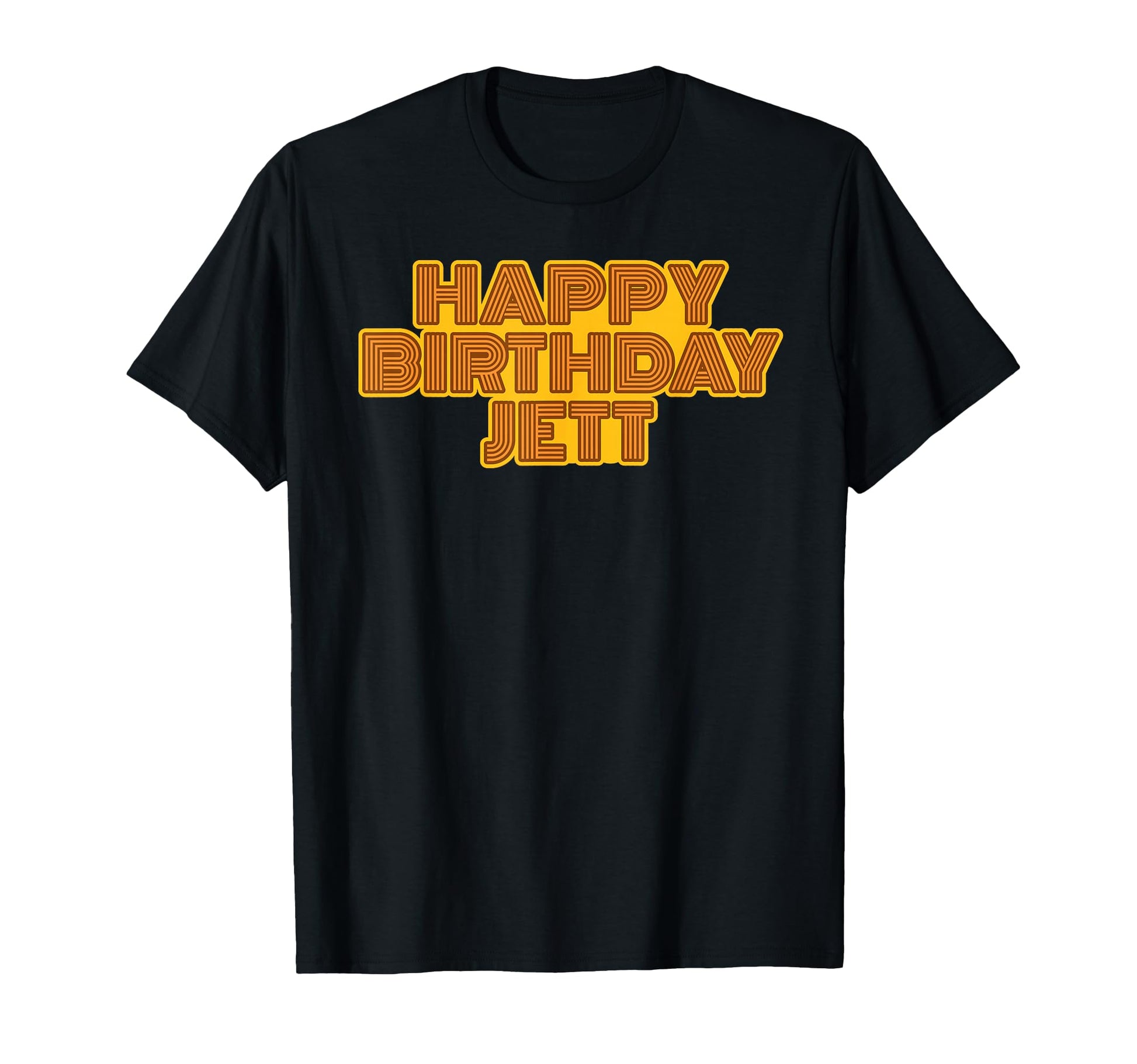 Happy Birthday Jett Personalized Name T-Shirt - Custom Art Print Unisex - T-Shirt, Sweatshirt, Hoodie