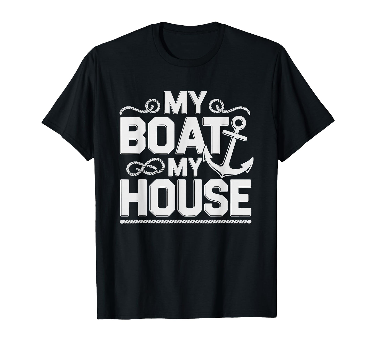 Liveaboard Captain Boat House Marina T-Shirt - Graphic Print Men Women - T-Shirt, Sweatshirt, Hoodie