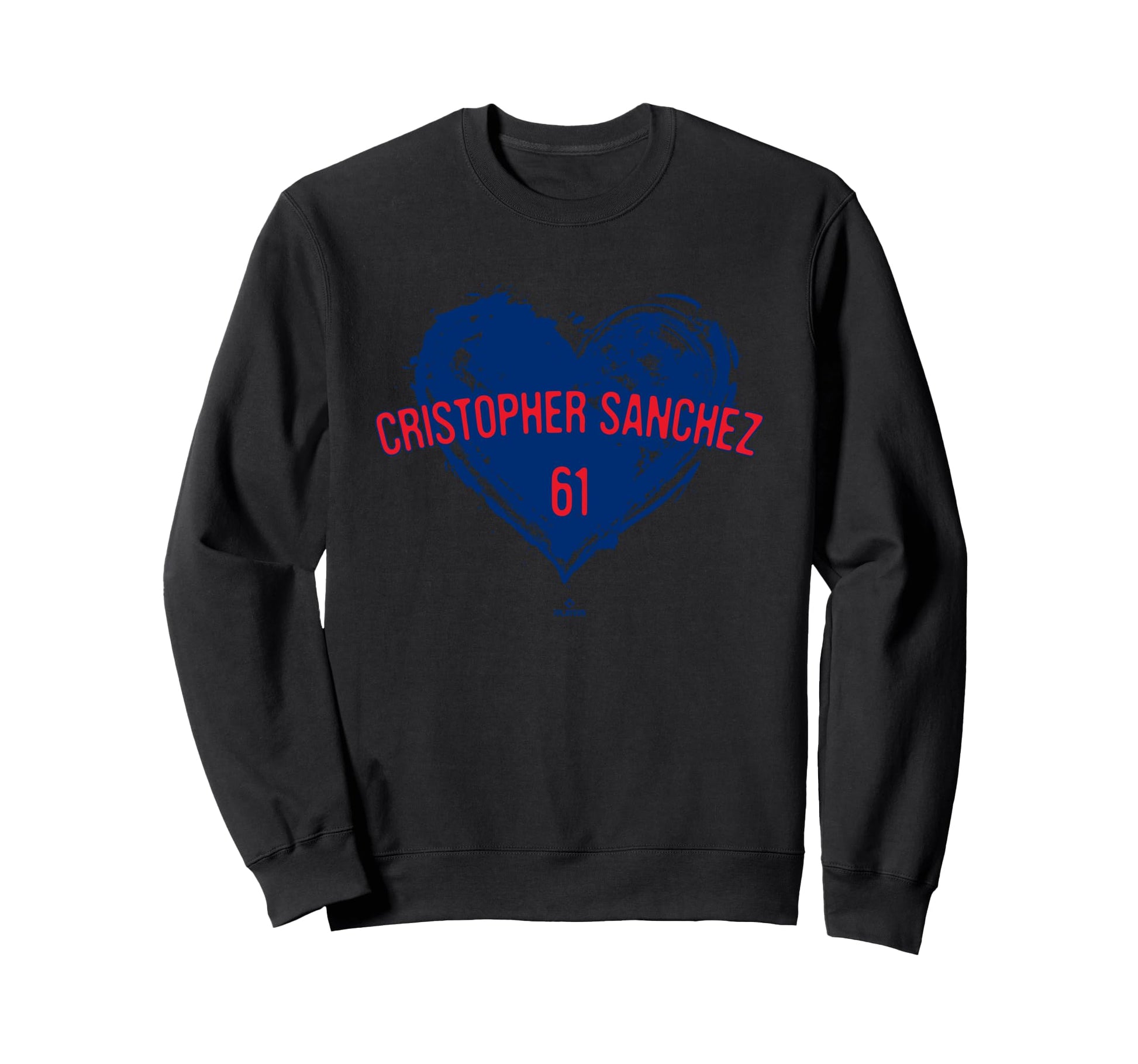Distressed Heart Cristopher S Sweatshirt - Minimalist Print for Adults - T-Shirt, Sweatshirt, Hoodie