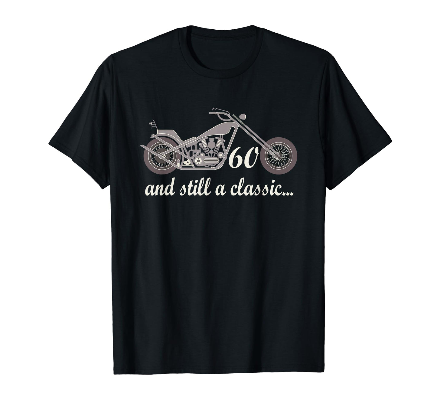 60Th Birthday Motorcycle Bike 60 Year Old T-Shirt - Custom Art Print Unisex - T-Shirt, Sweatshirt, Hoodie