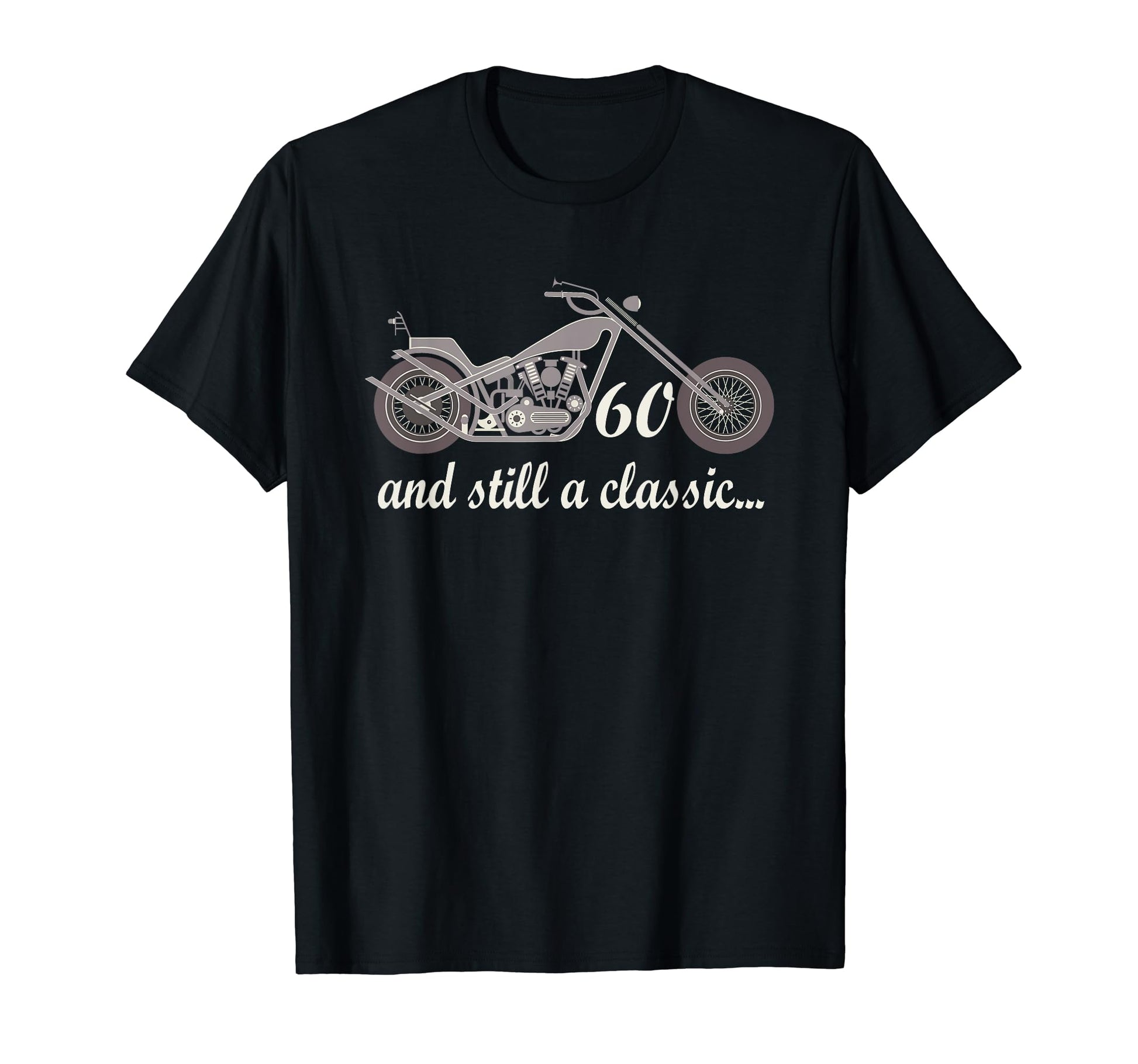 60Th Birthday Motorcycle Bike 60 Year Old T-Shirt - Custom Art Print Unisex - T-Shirt, Sweatshirt, Hoodie