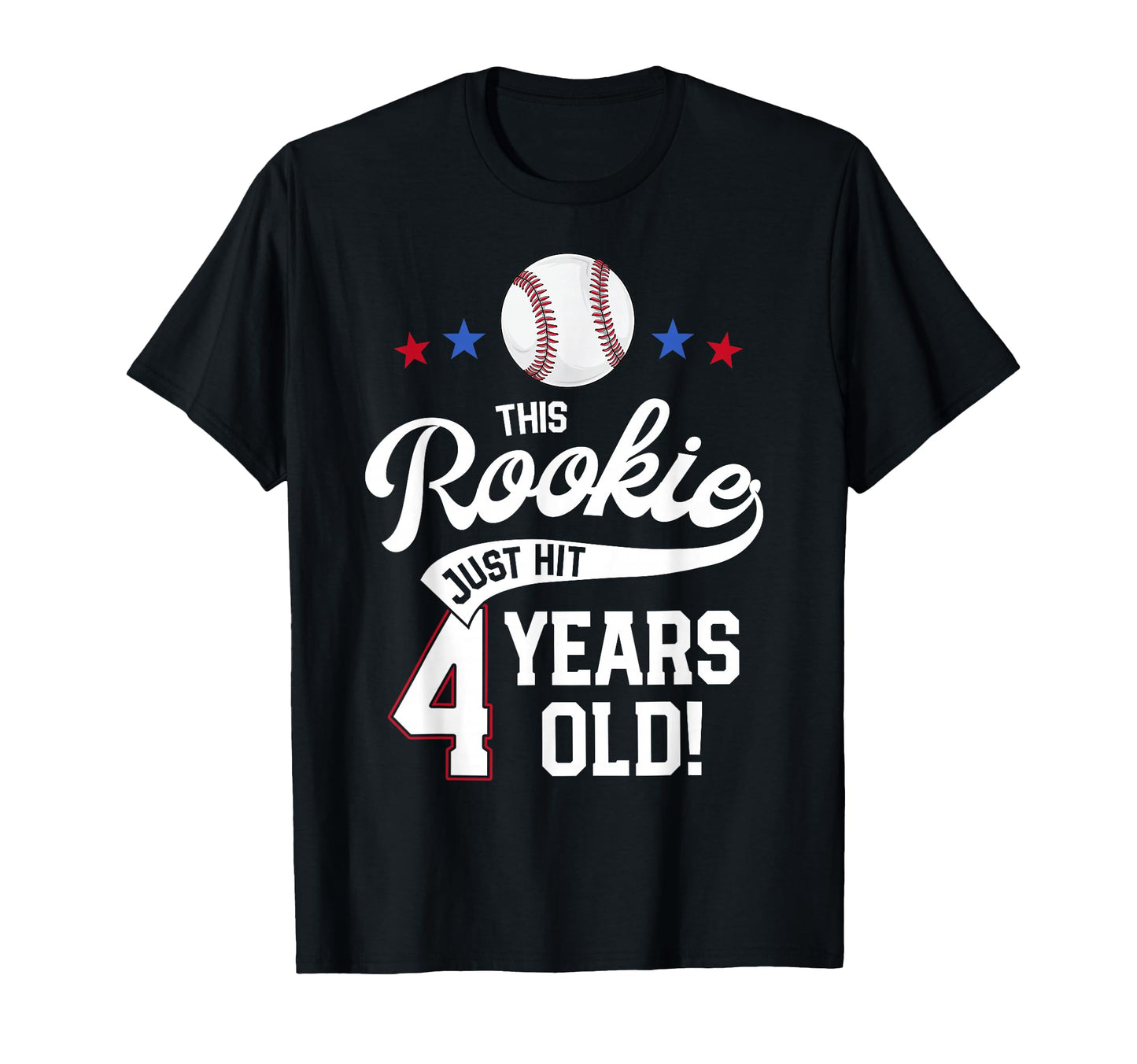 Baseball Birthday Party This Rookie Just T-Shirt - Graphic Print Unisex - T-Shirt, Sweatshirt, Hoodie
