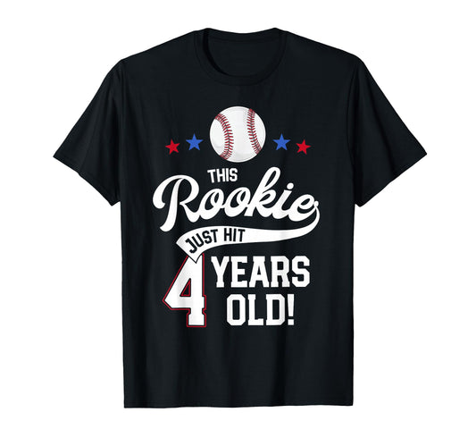 Baseball Birthday Party This Rookie Just T-Shirt - Graphic Print Unisex - T-Shirt, Sweatshirt, Hoodie