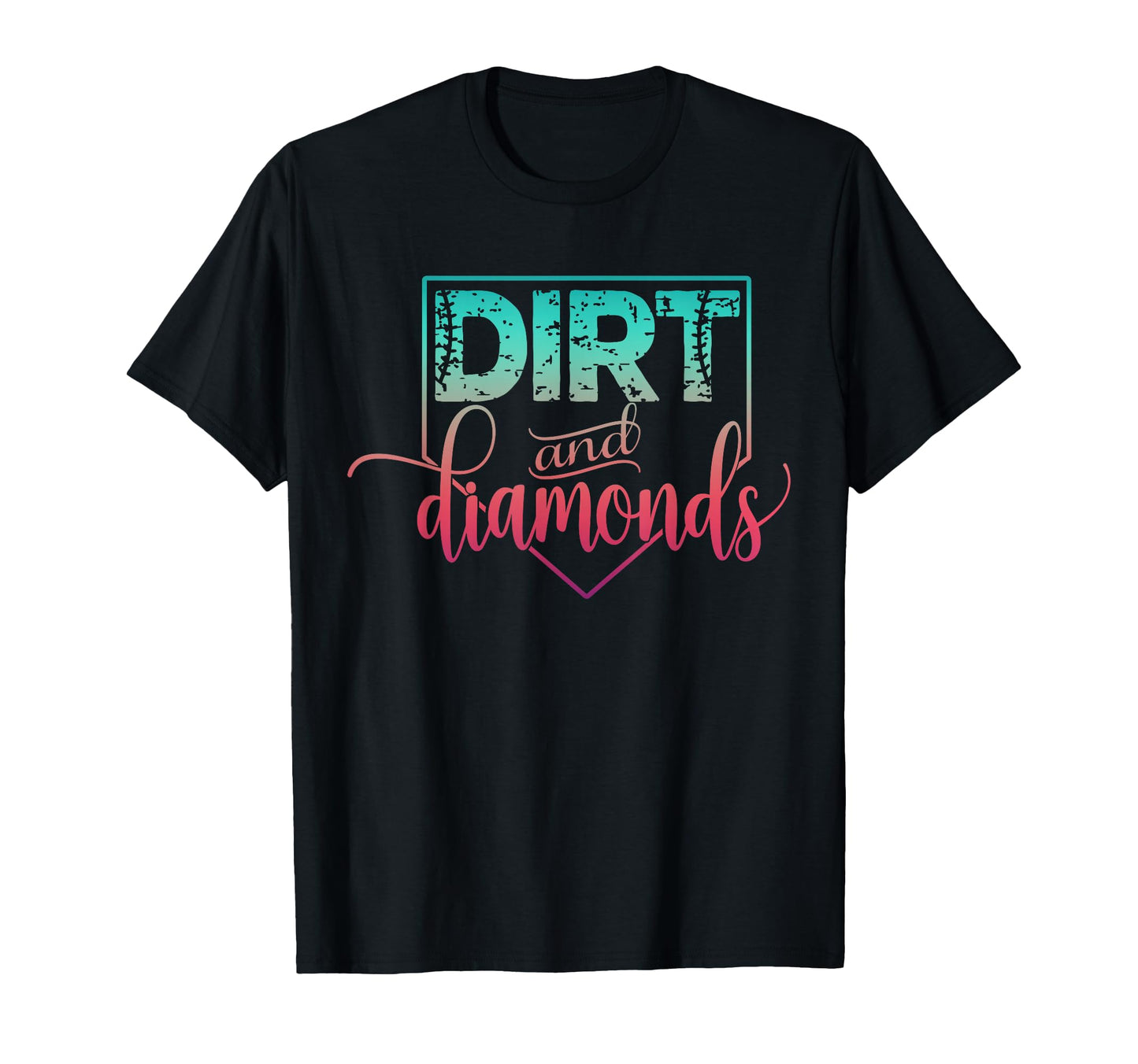 Baseball Game Day Dirt Diamonds Player T-Shirt - Unique Graphic for Adults - T-Shirt, Sweatshirt, Hoodie