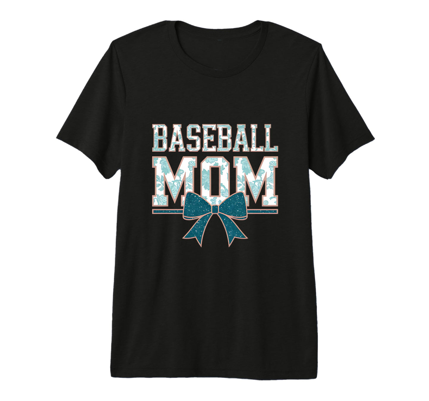 Baseball Mom Coquette Bow Mothers T-Shirt - Aesthetic Graphic for Adults - T-Shirt, Sweatshirt, Hoodie