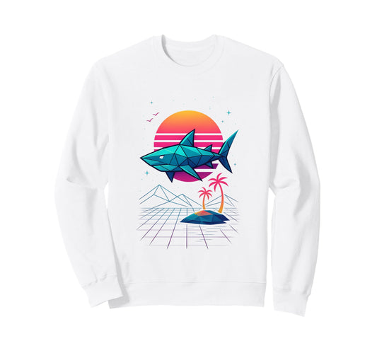 80S Synthwave Sweatshirt - Minimalist Print Men Women - T-Shirt, Sweatshirt, Hoodie