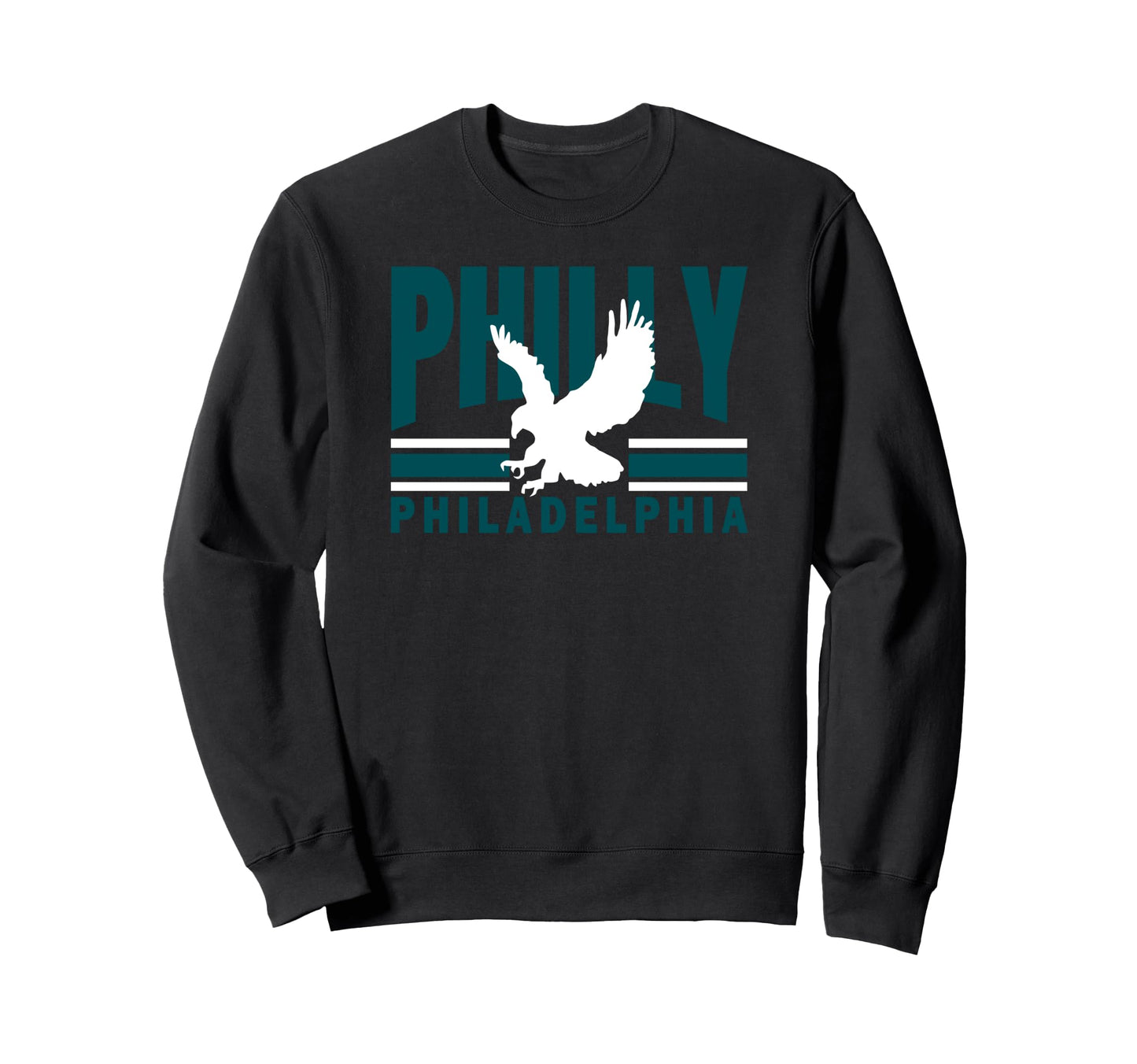 Fly Philadelphia Green White Sweatshirt - Casual Everyday Wear Men Women - T-Shirt, Sweatshirt, Hoodie
