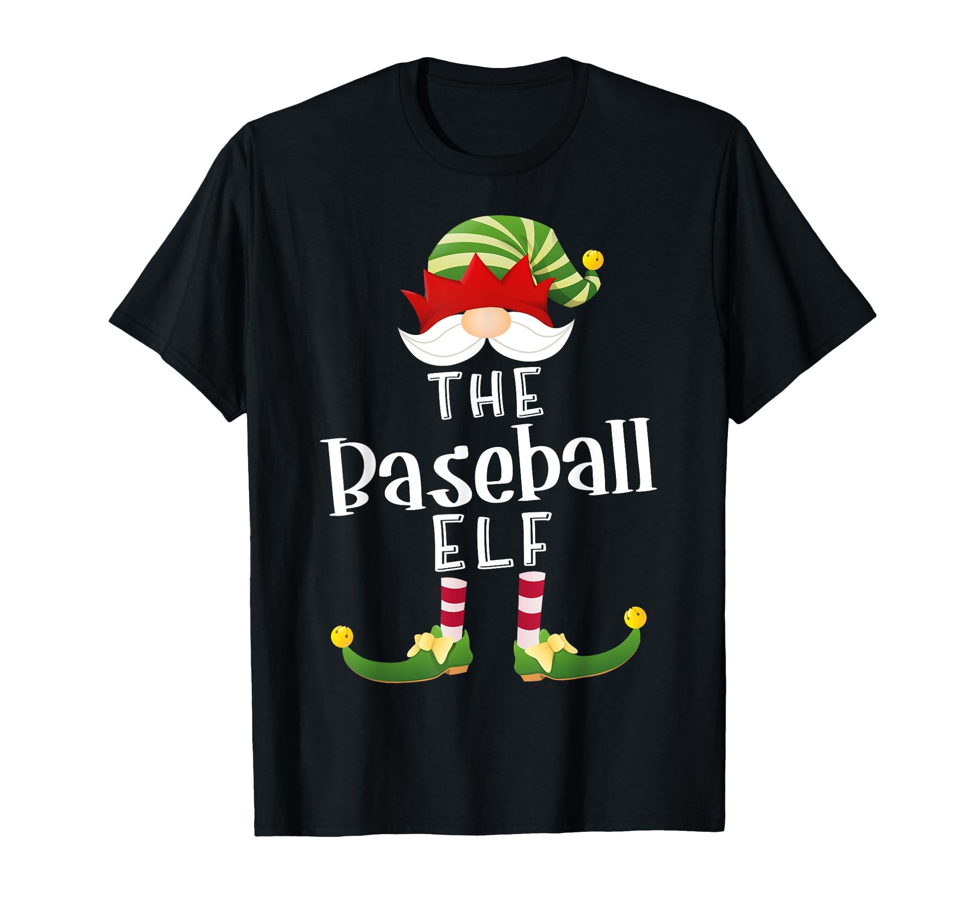 Baseball Elf Group Funny Pajama Party T-Shirt - Novelty Apparel for Adults - T-Shirt, Sweatshirt, Hoodie