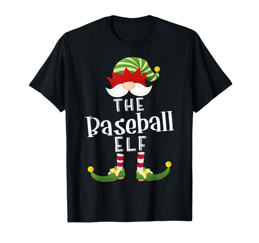 Baseball Elf Group Funny Pajama Party T-Shirt - Novelty Apparel for Adults - T-Shirt, Sweatshirt, Hoodie