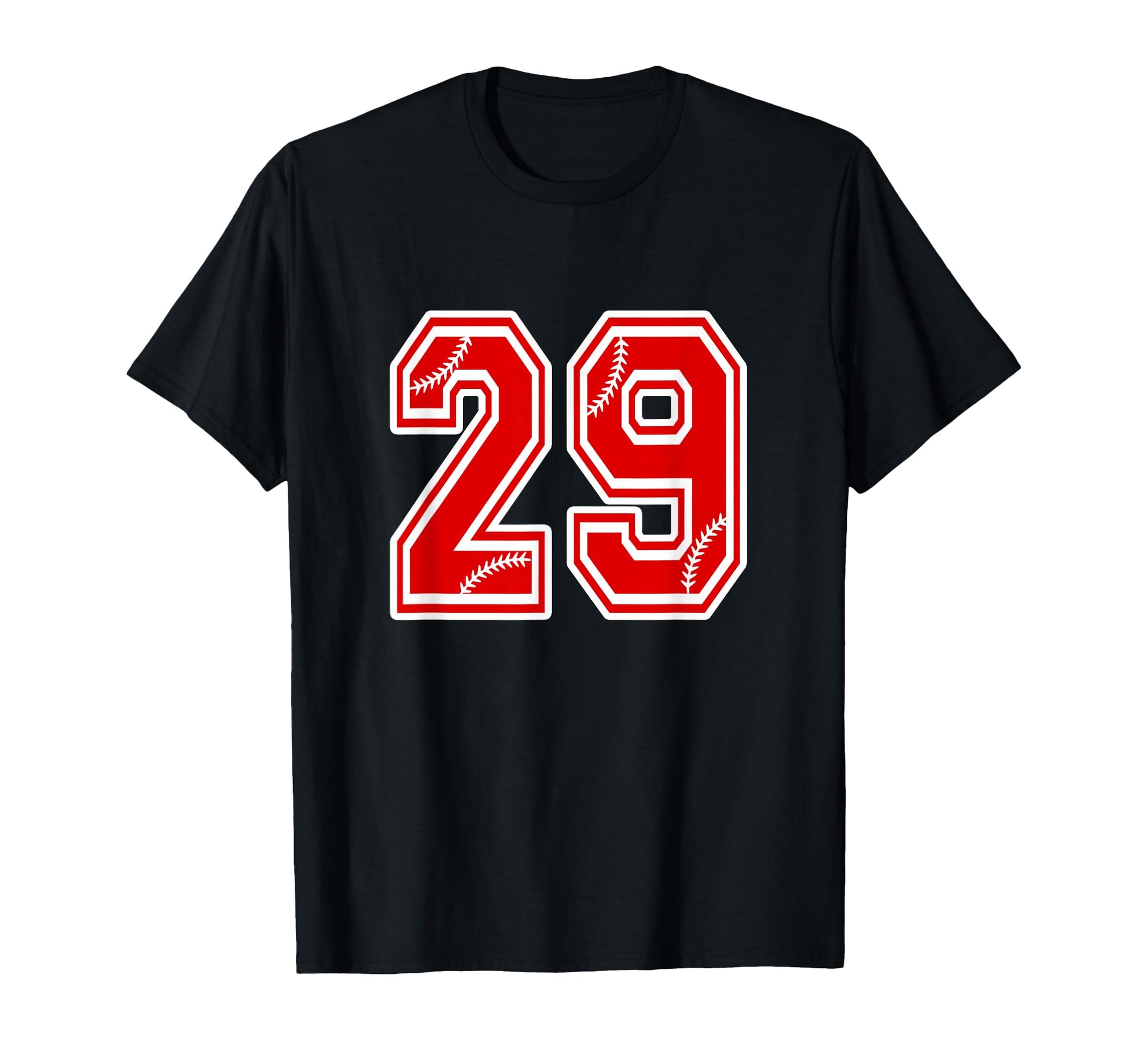 Number 29 Red Baseball Number 29Th T-Shirt - Streetwear Style Men Women - T-Shirt, Sweatshirt, Hoodie
