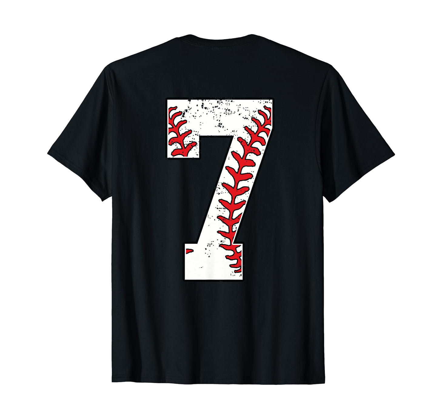 Number 7 Baseball Jersey Number 7 Back T-Shirt - Minimalist Print Men Women - T-Shirt, Sweatshirt, Hoodie