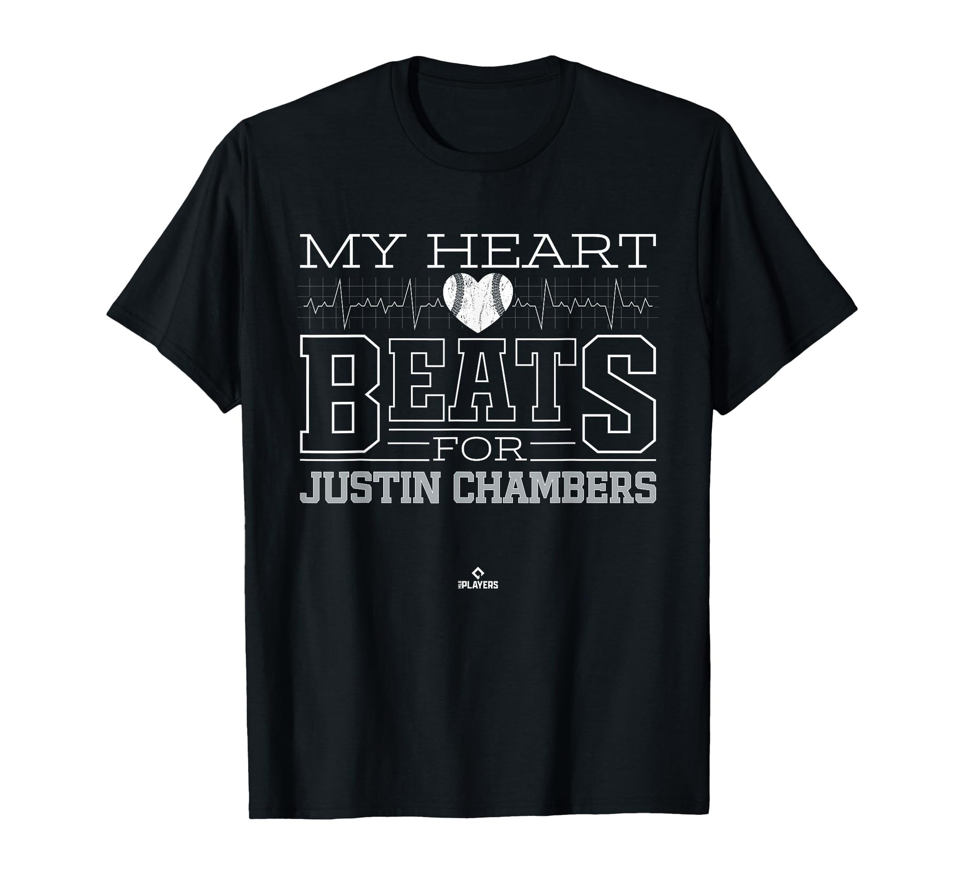 My Heart Beats Justin Chambers T-Shirt - Novelty Apparel for Adults - T-Shirt, Sweatshirt, Hoodie