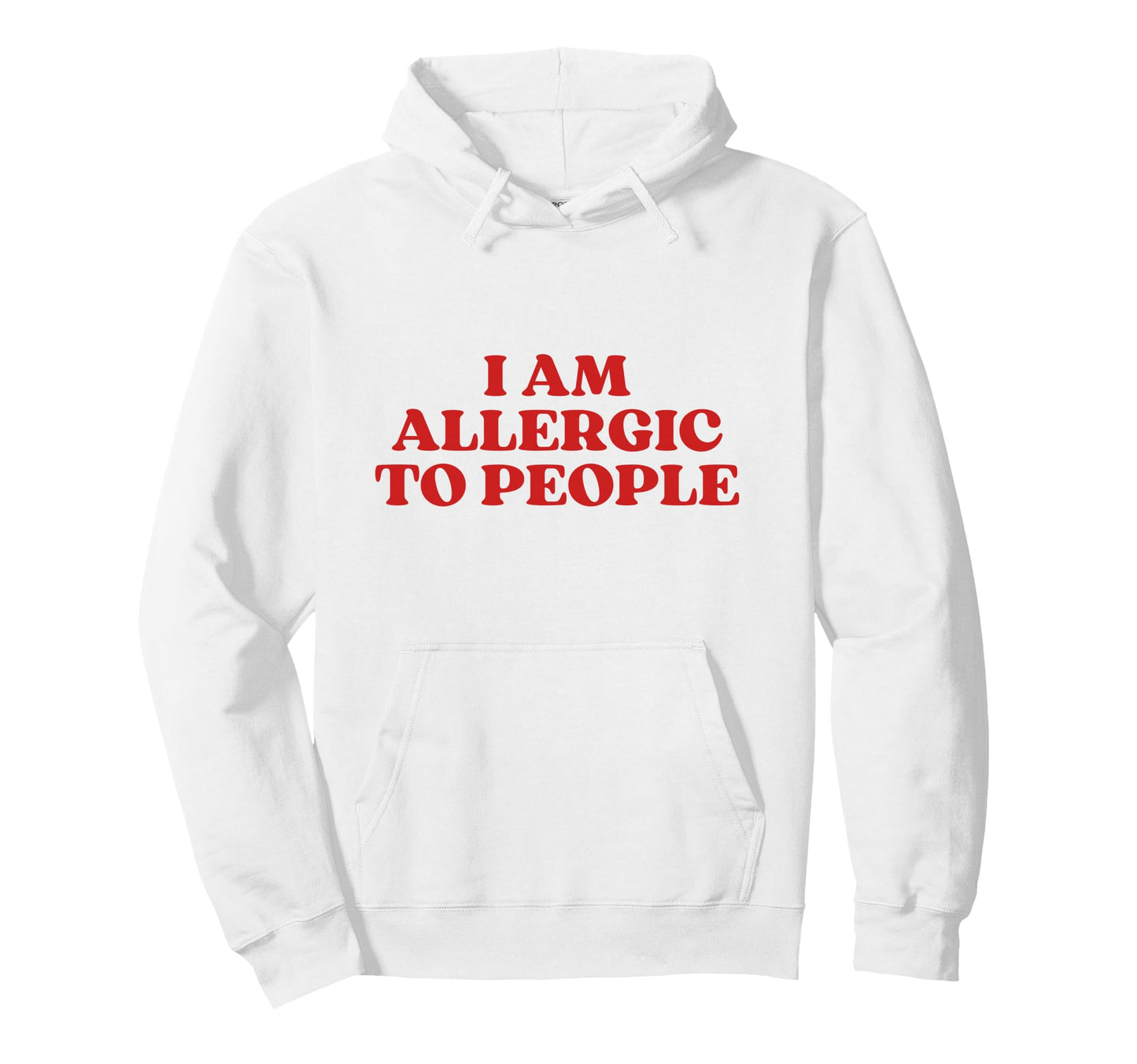I Am Allergic To People Y2K Aesthetic Hoodie - Novelty Apparel Men Women - T-Shirt, Sweatshirt, Hoodie