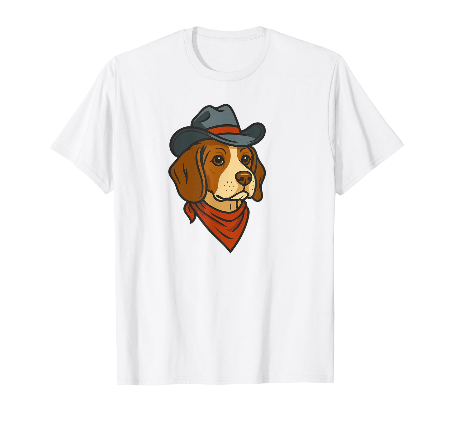 Funny Cowboy Beagle Drawing T-Shirt - Aesthetic Graphic Men Women - T-Shirt, Sweatshirt, Hoodie