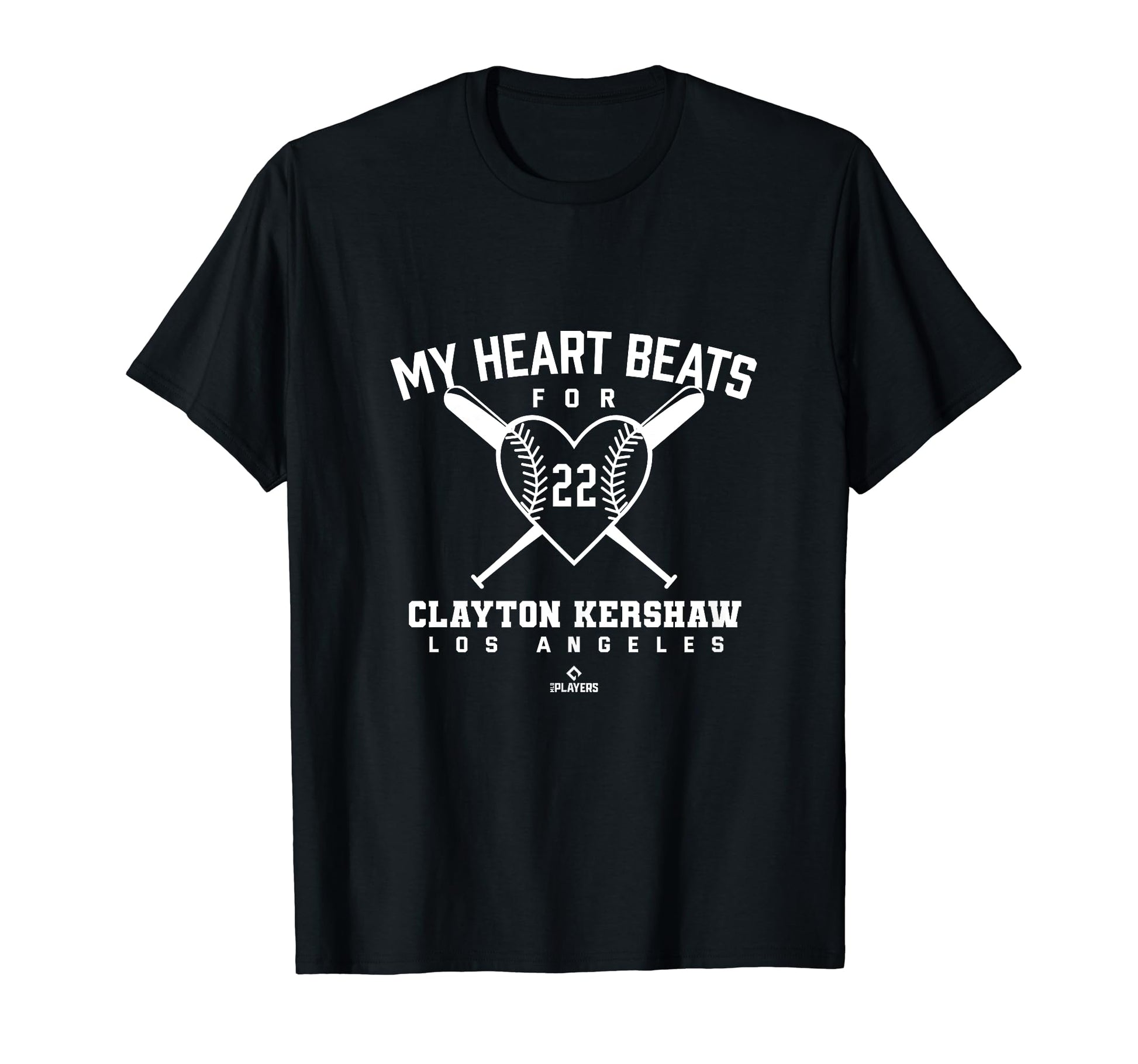 My Heart Beats Clayton Kershaw Baseball T-Shirt - Graphic Print for Adults - T-Shirt, Sweatshirt, Hoodie