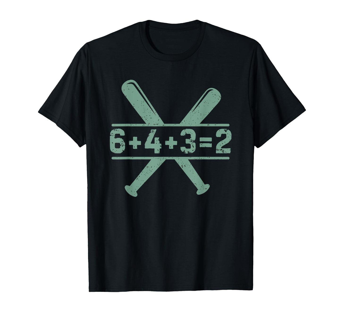 6 4 3 2 Double Play Baseball Player Funny T-Shirt - Trendy Graphic Unisex - T-Shirt, Sweatshirt, Hoodie