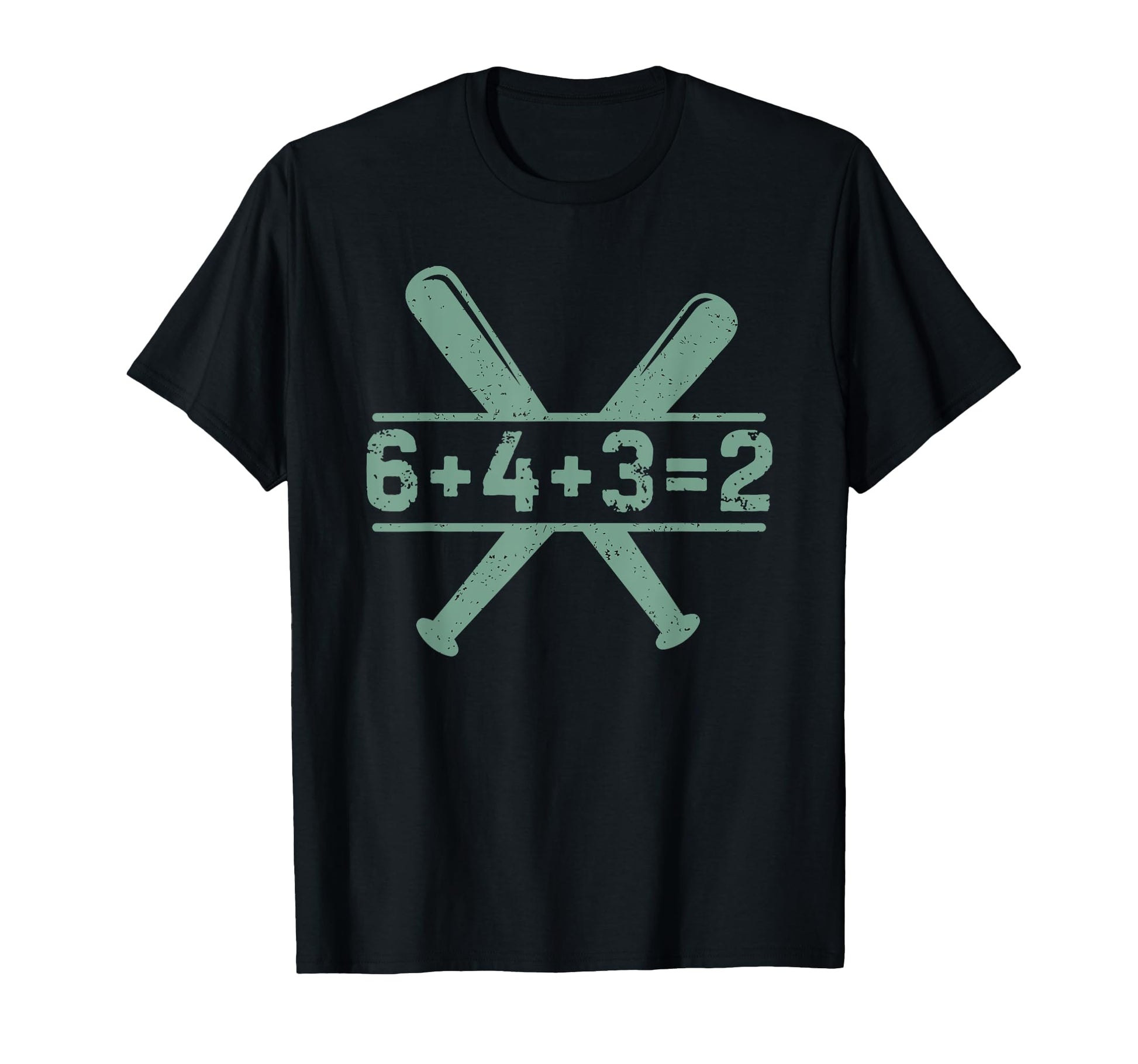 6 4 3 2 Double Play Baseball Player Funny T-Shirt - Trendy Graphic Unisex - T-Shirt, Sweatshirt, Hoodie