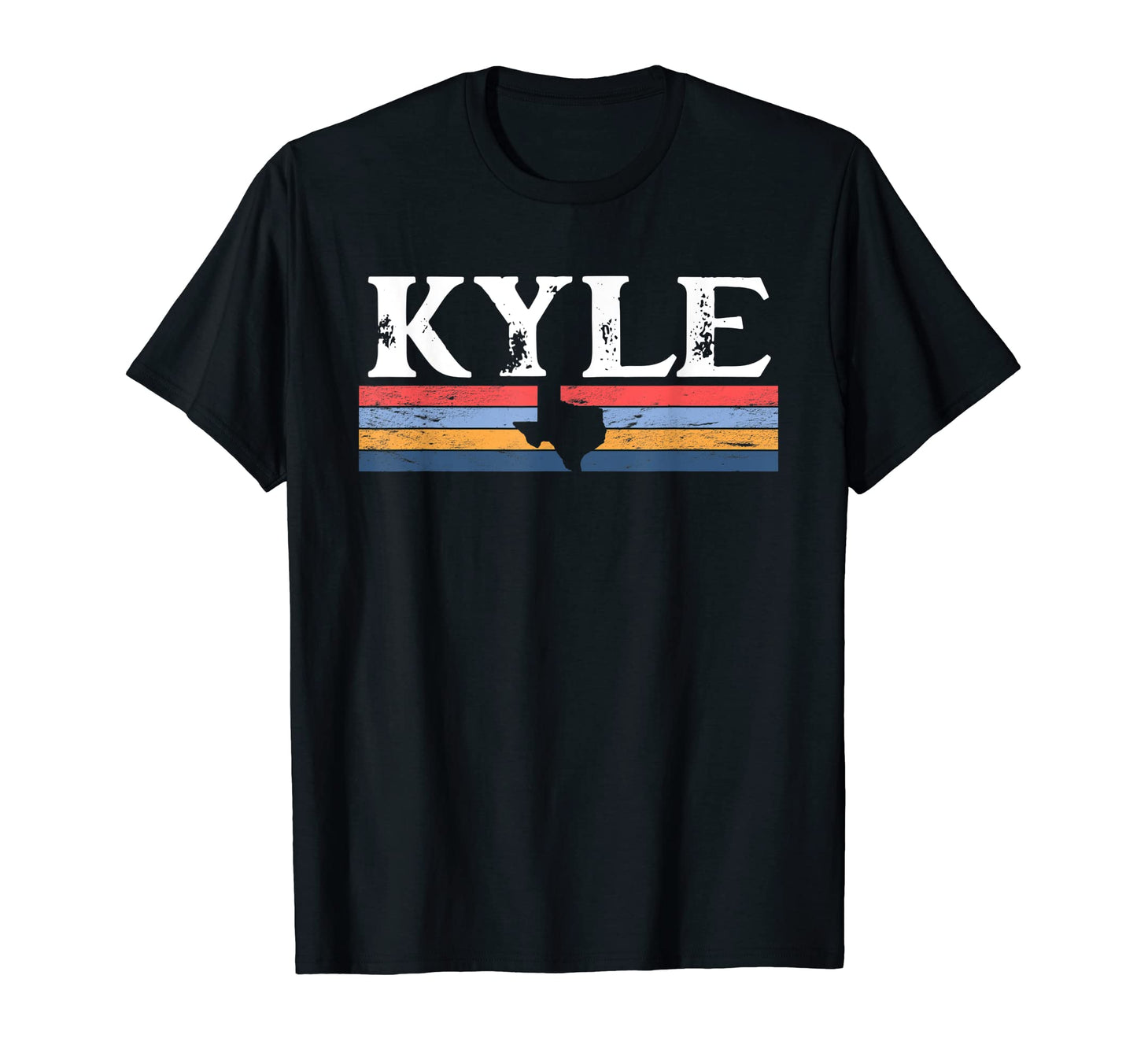 Kyle Texas Tx Stripes State 70S Color T-Shirt - Streetwear Style Unisex - T-Shirt, Sweatshirt, Hoodie