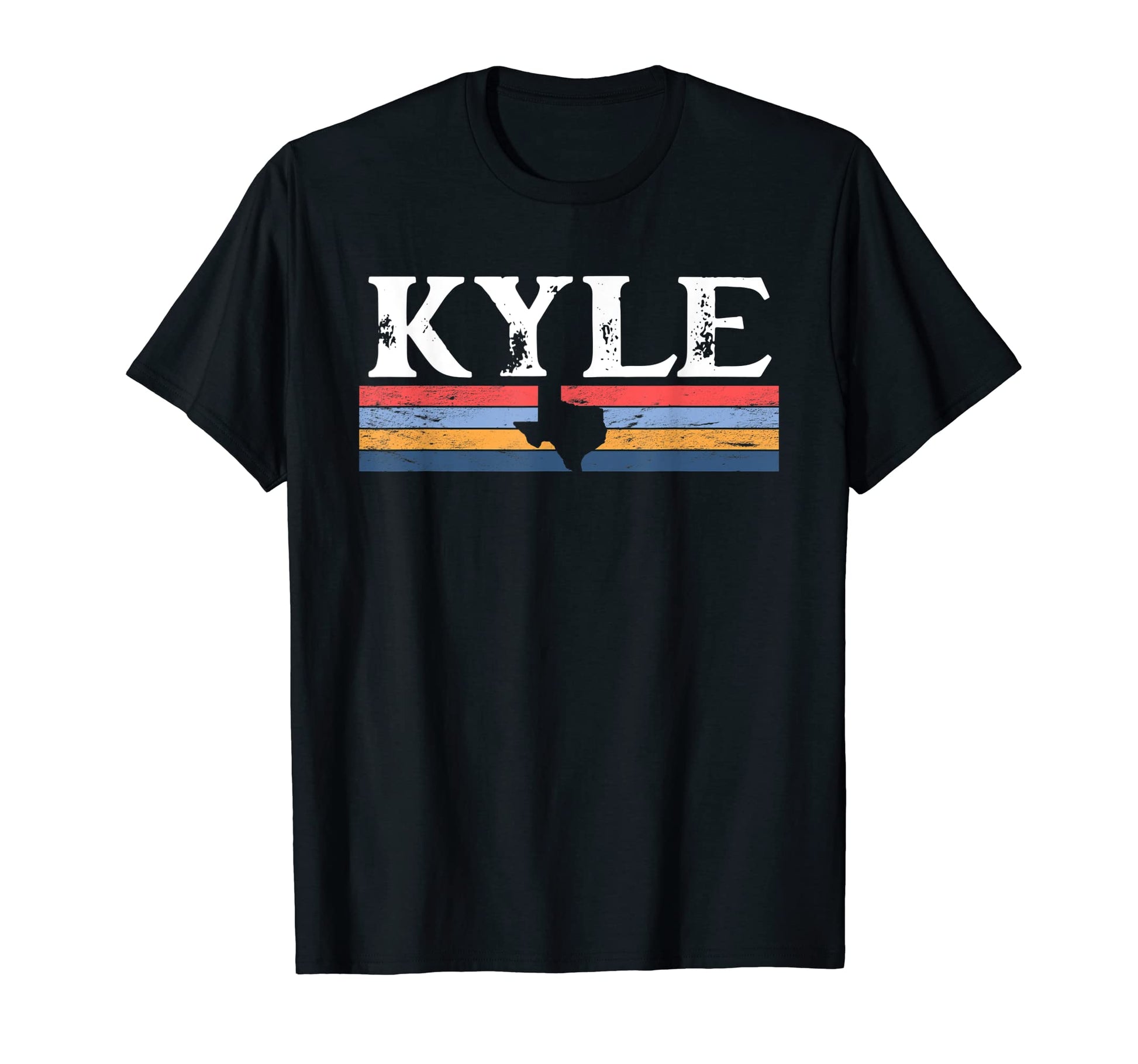 Kyle Texas Tx Stripes State 70S Color T-Shirt - Streetwear Style Unisex - T-Shirt, Sweatshirt, Hoodie