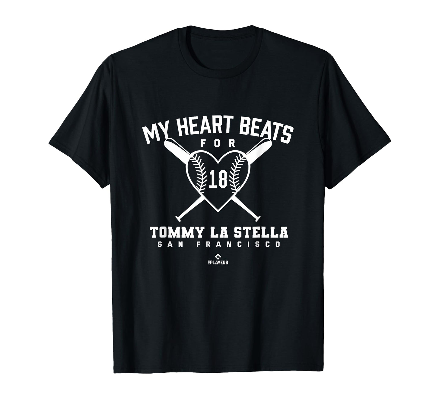 My Heart Beats Tommy La Stella Baseball T-Shirt - Minimalist Print Unisex - T-Shirt, Sweatshirt, Hoodie