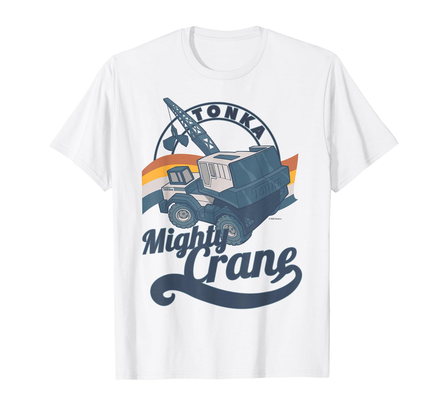 Tonka Mighty Crane Stripe Logo T-Shirt - Minimalist Print Unisex - T-Shirt, Sweatshirt, Hoodie