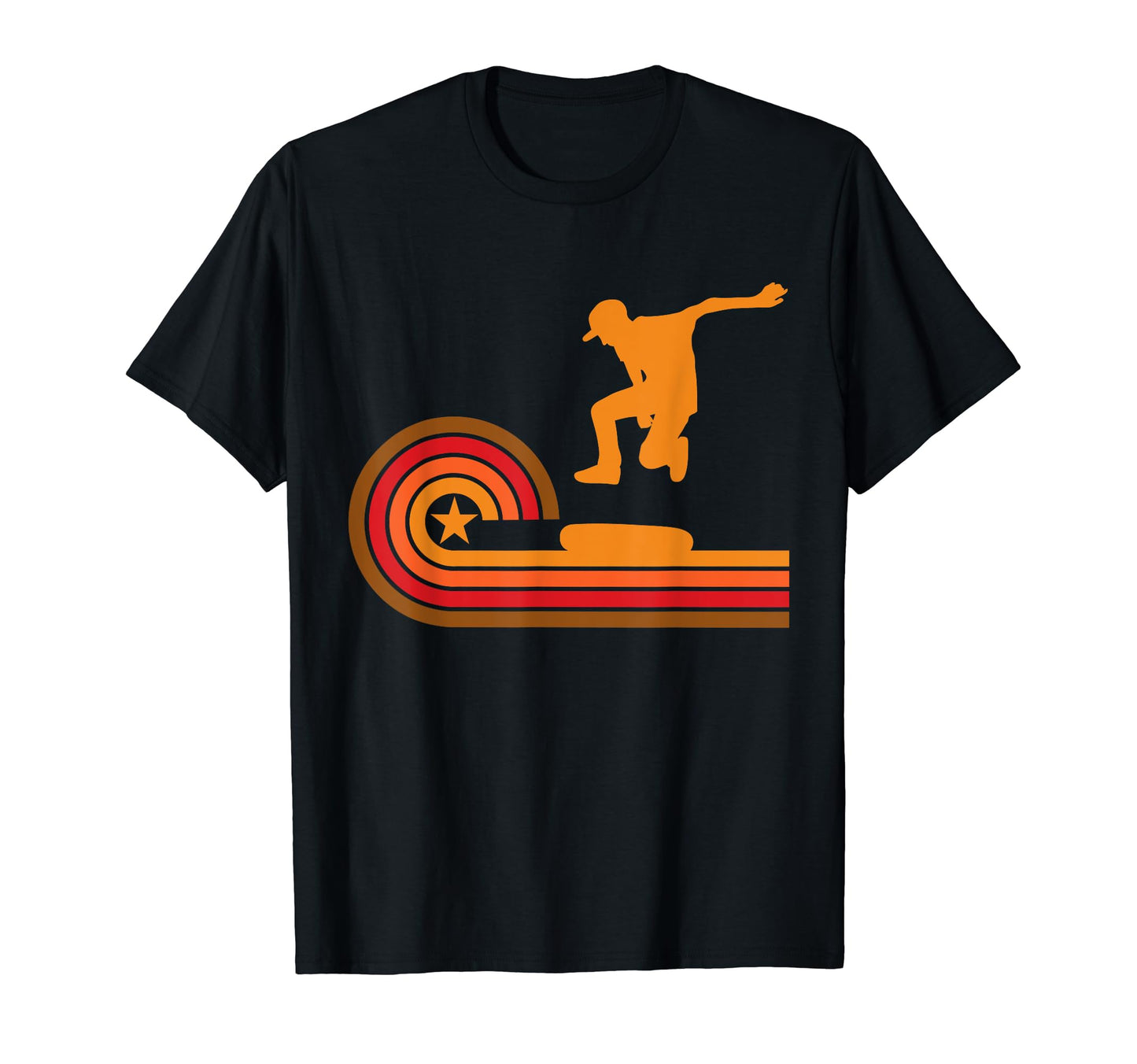 1970S Skateboarder Silhouette T-Shirt - Streetwear Style for Adults - T-Shirt, Sweatshirt, Hoodie